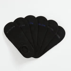 Nautica Mens Logo Stretch Liner Socks, 6-Pack
