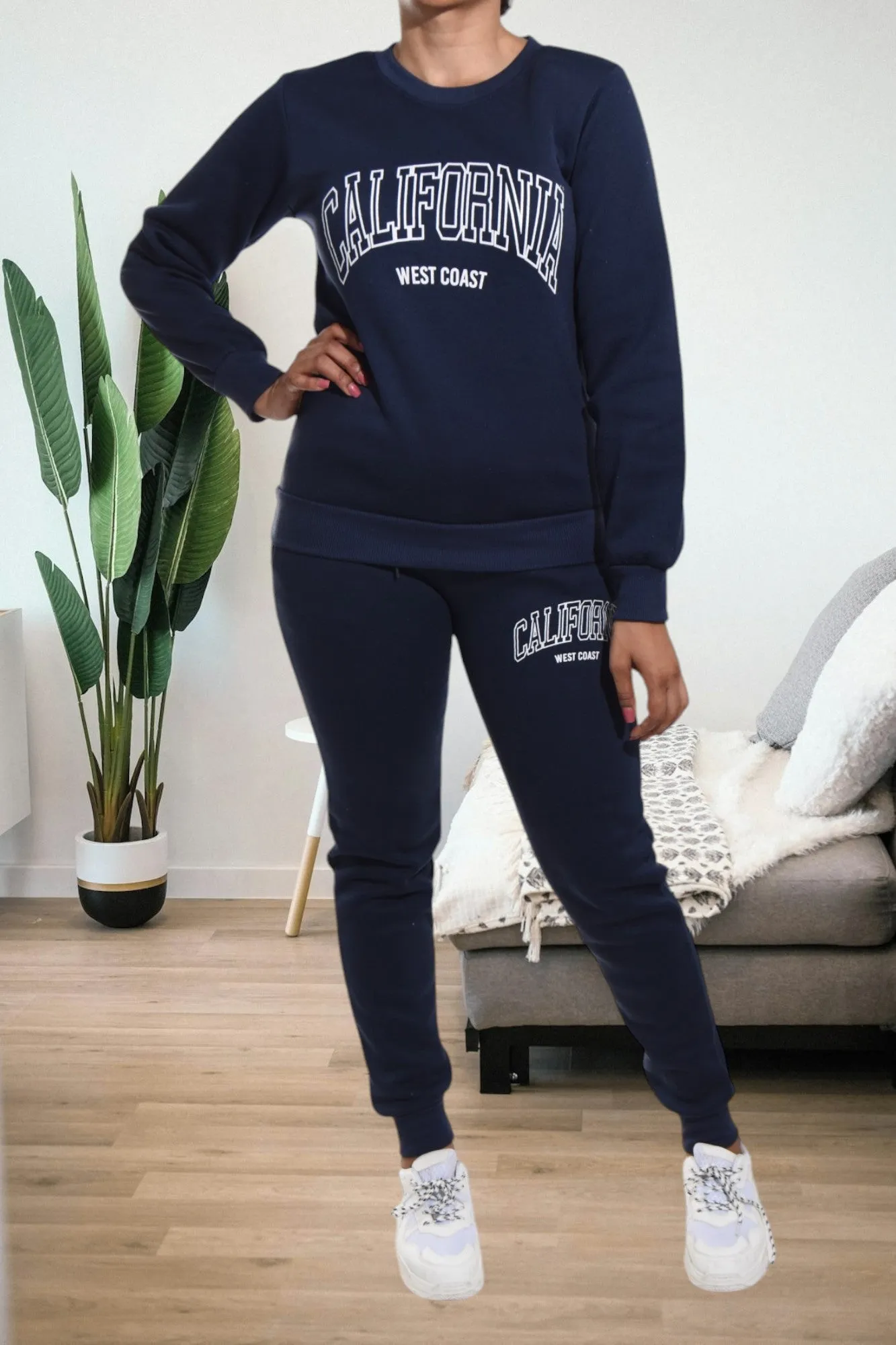 Navy California Fleece Tracksuit