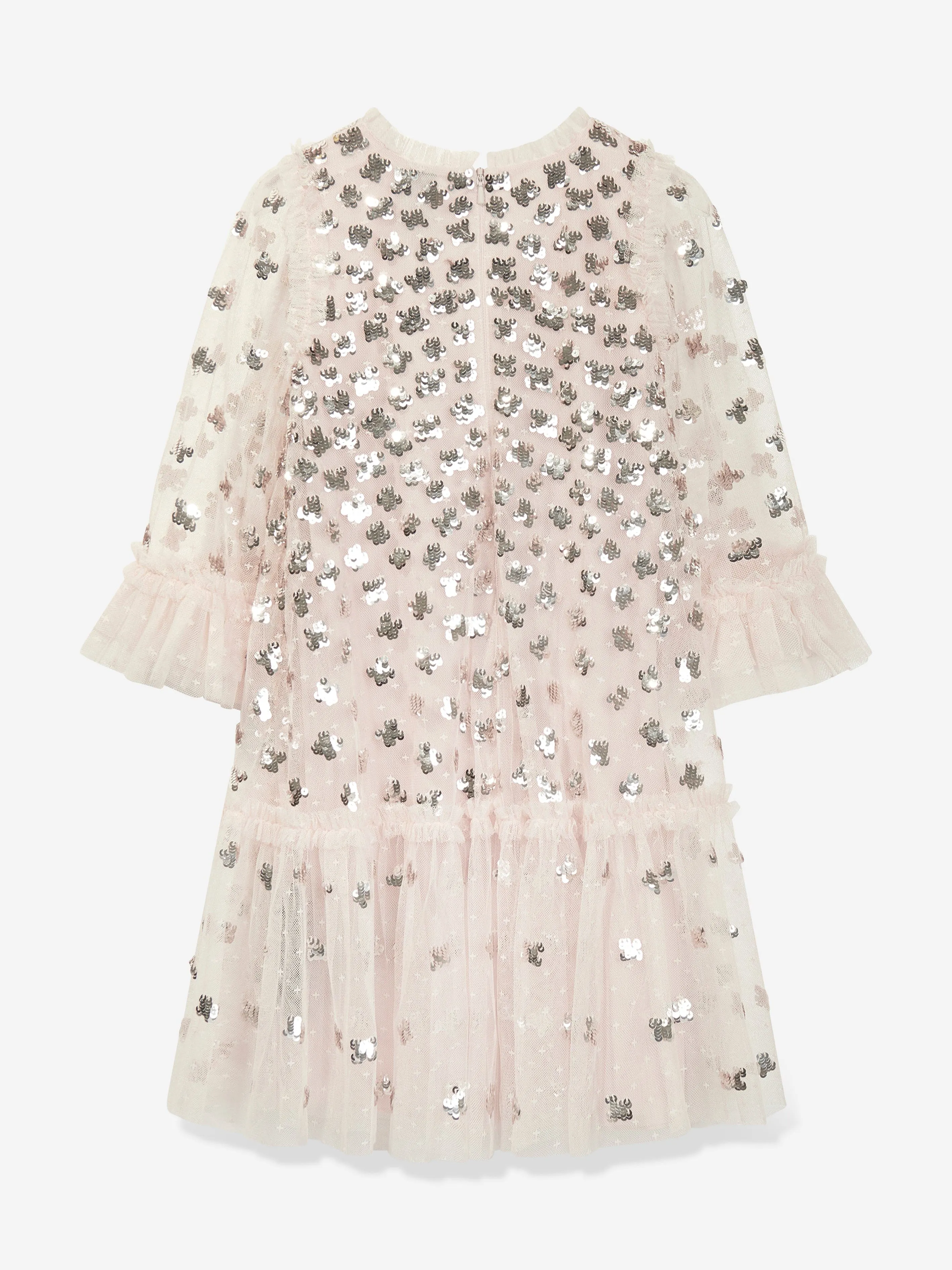 Needle & Thread Girls Glisten Tulle Dress in Pink