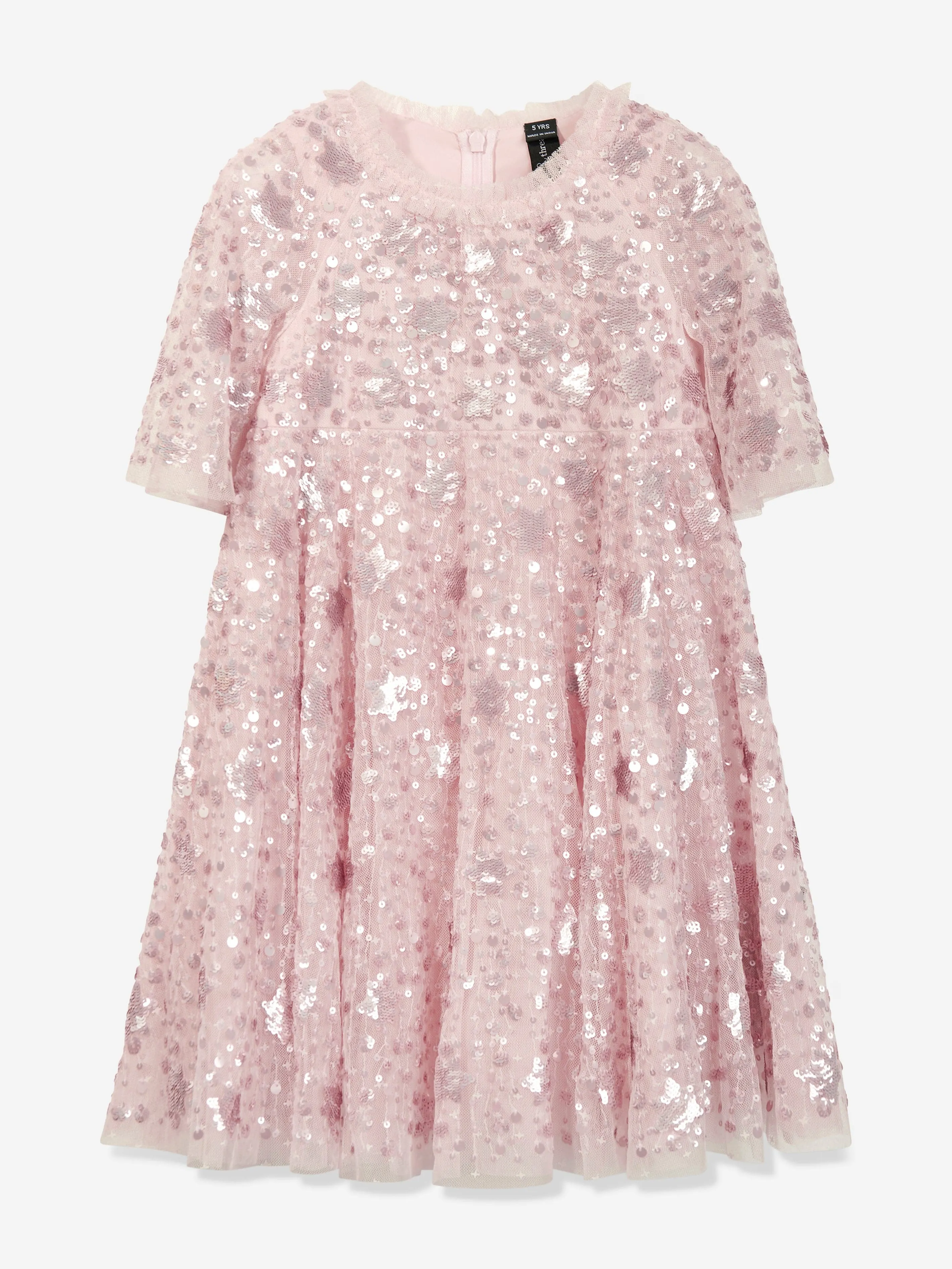 Needle & Thread Girls Shooting Stars Dress in Pink