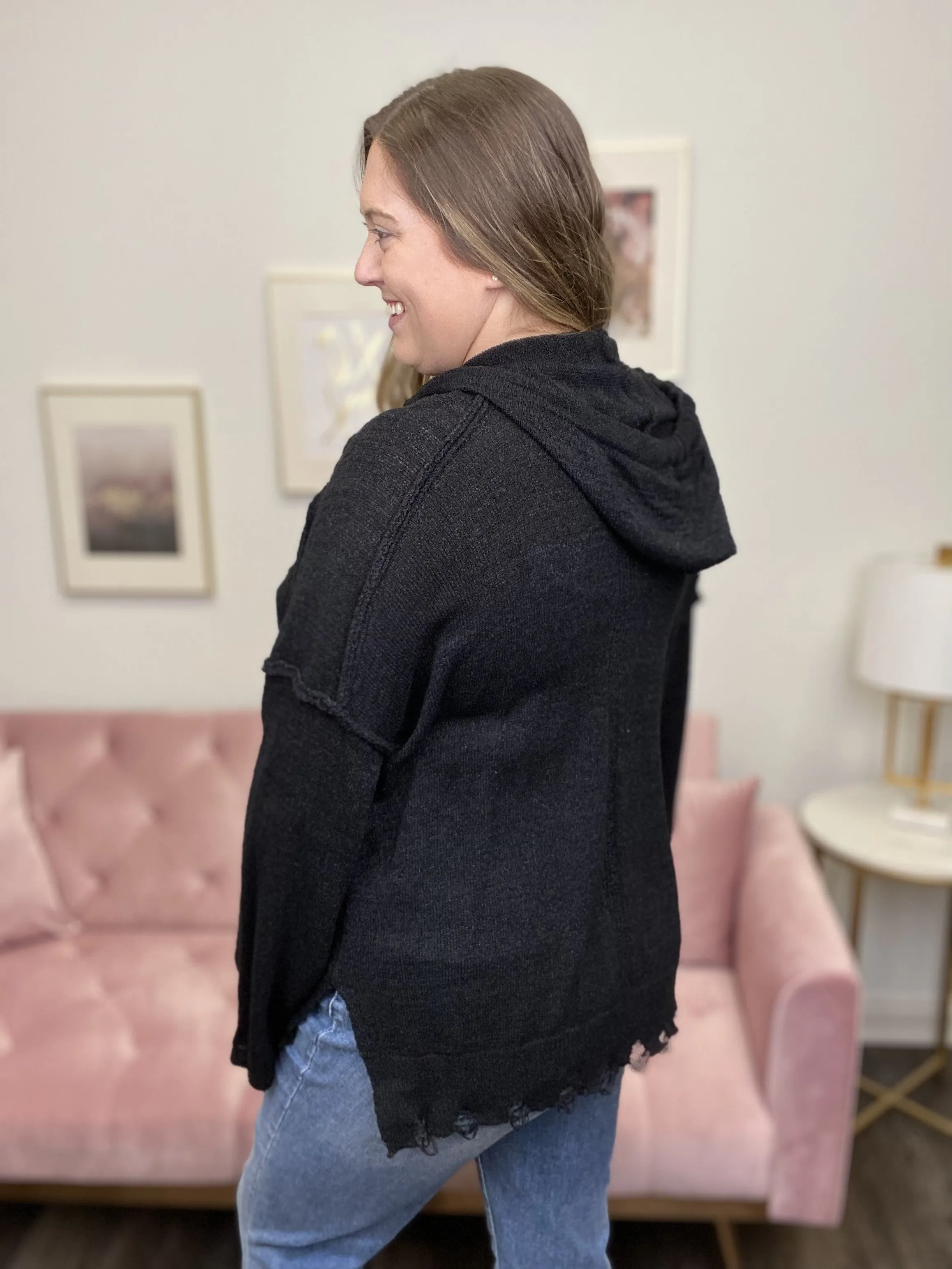 Neon Lights Women's Semi-Sheer Hoodie Sweater