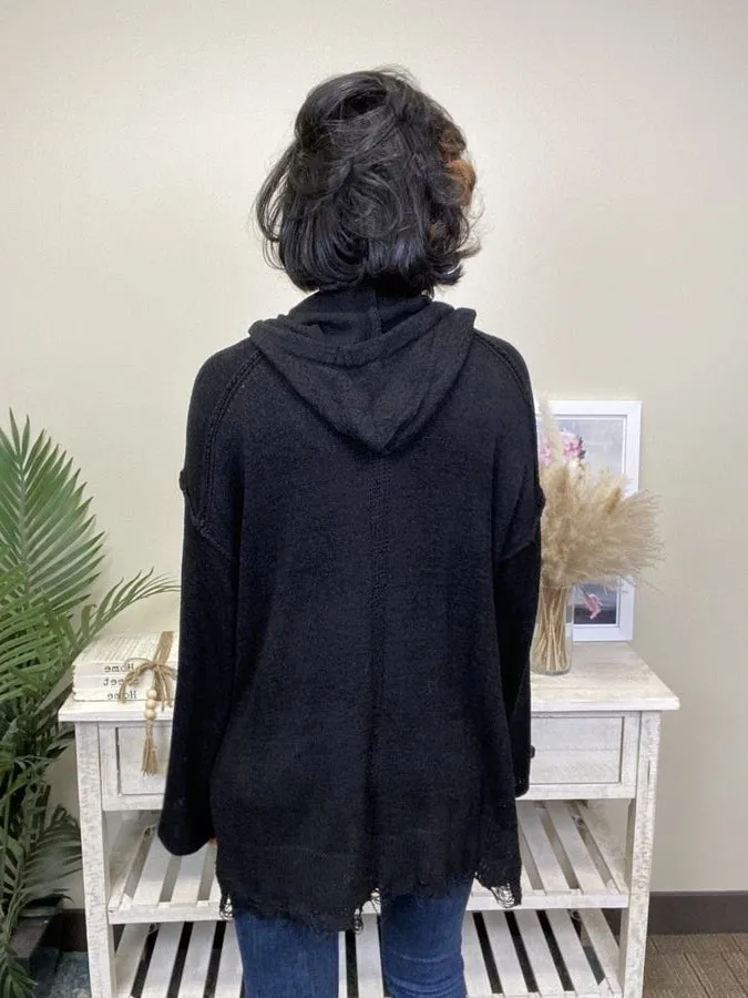 Neon Lights Women's Semi-Sheer Hoodie Sweater