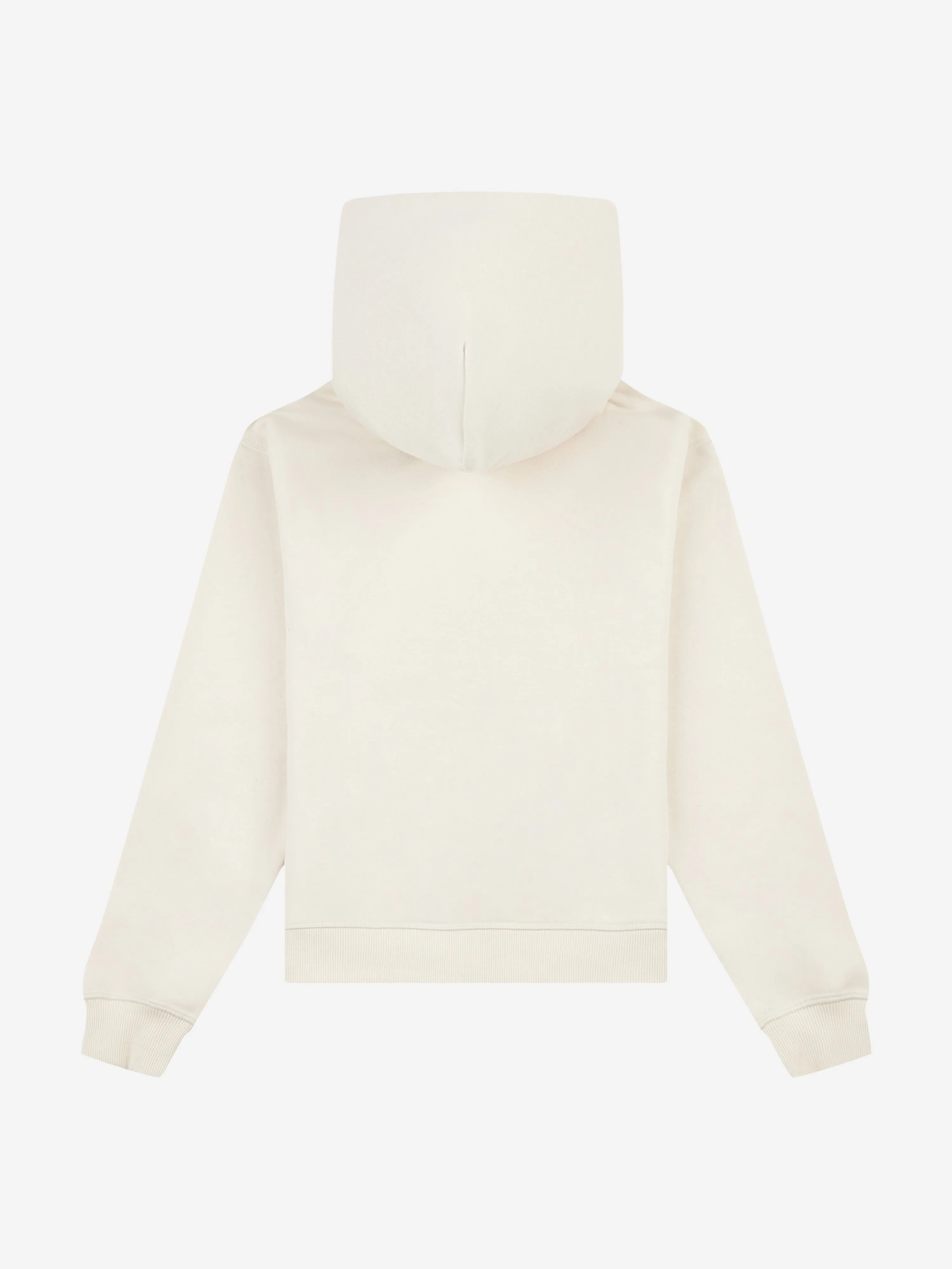 New Balance Girls French Terry Small Logo Hoodie in Beige