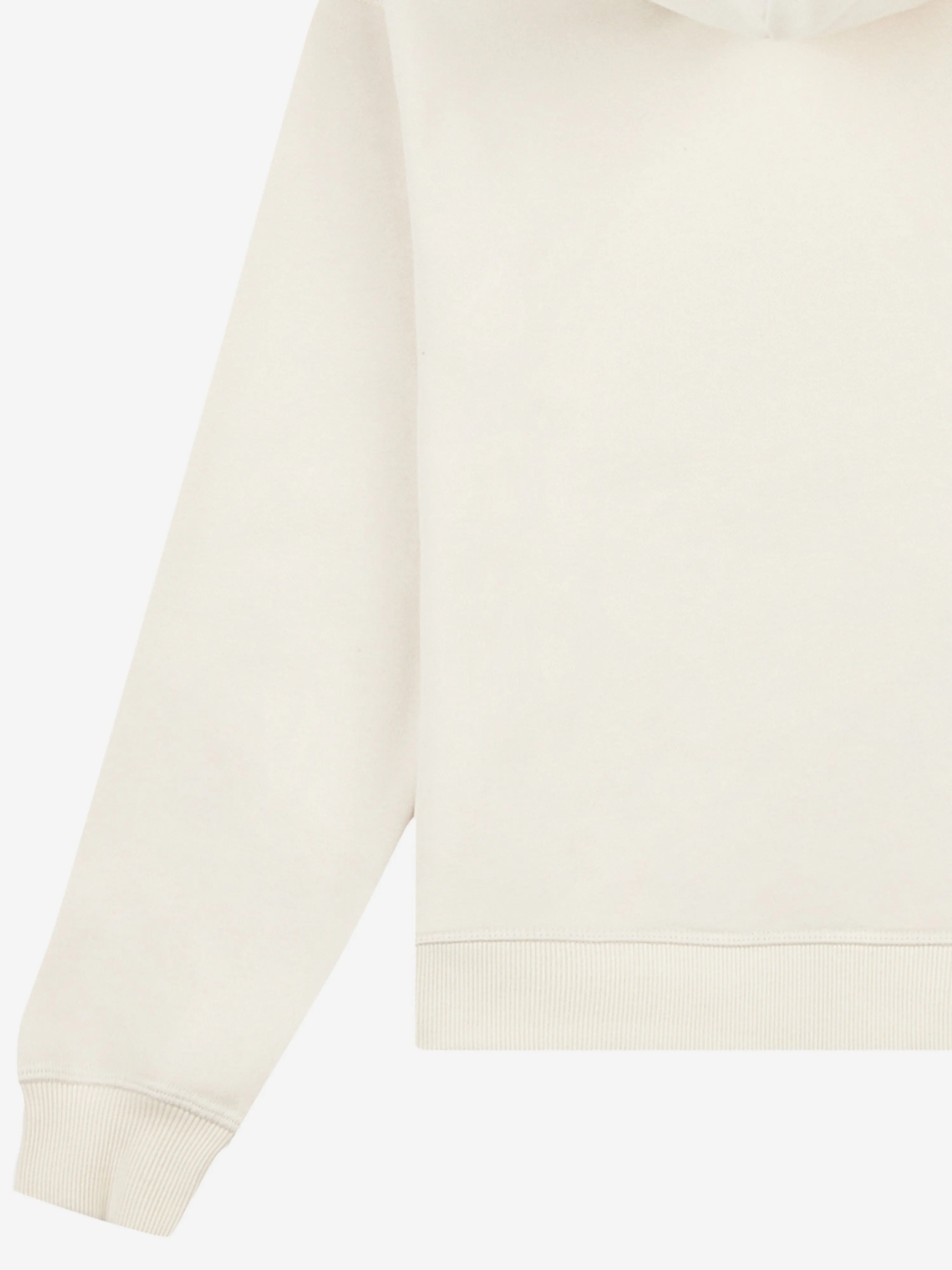 New Balance Girls French Terry Small Logo Hoodie in Beige