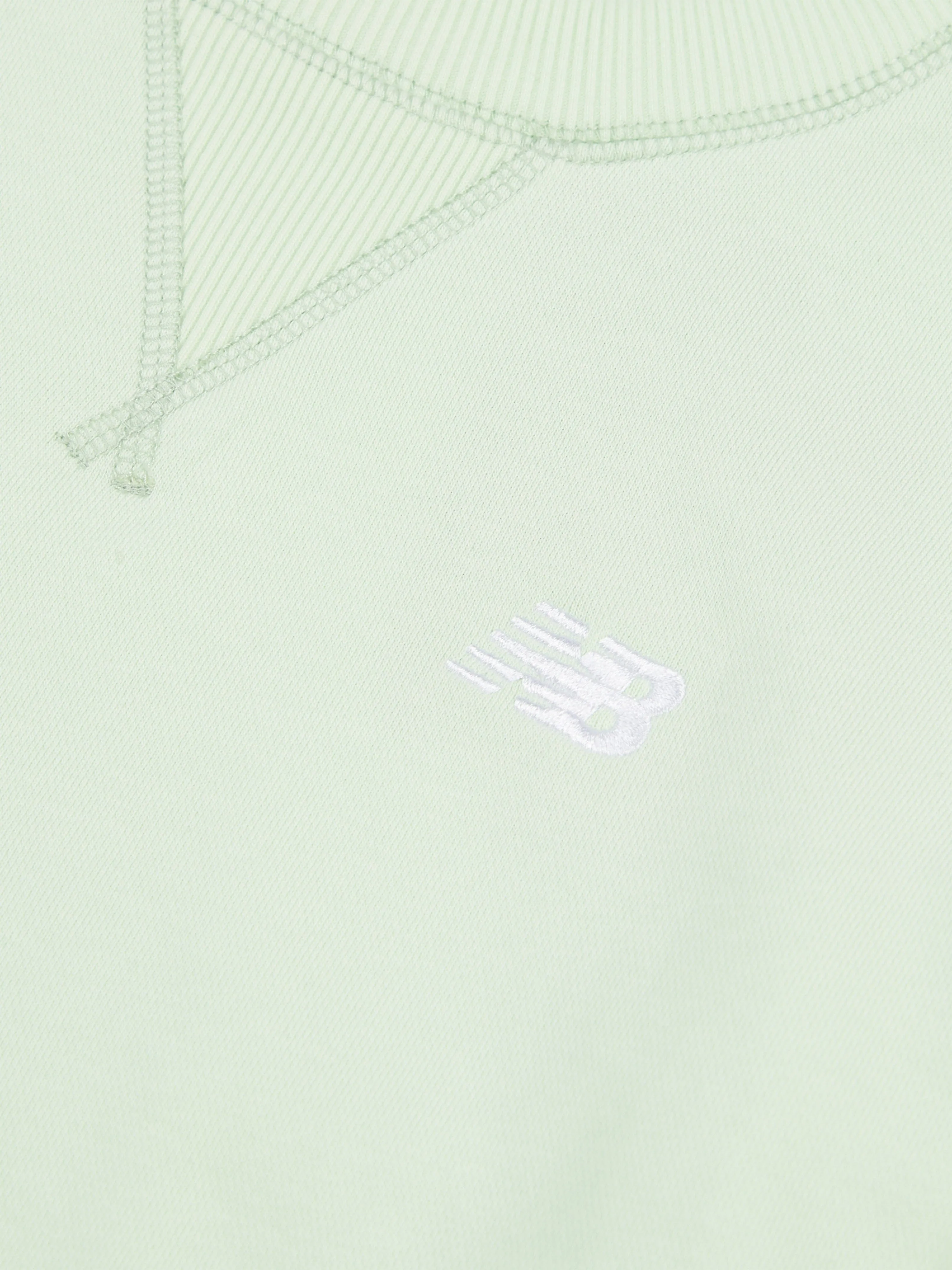 New Balance Girls French Terry Small Logo Sweatshirt in Green