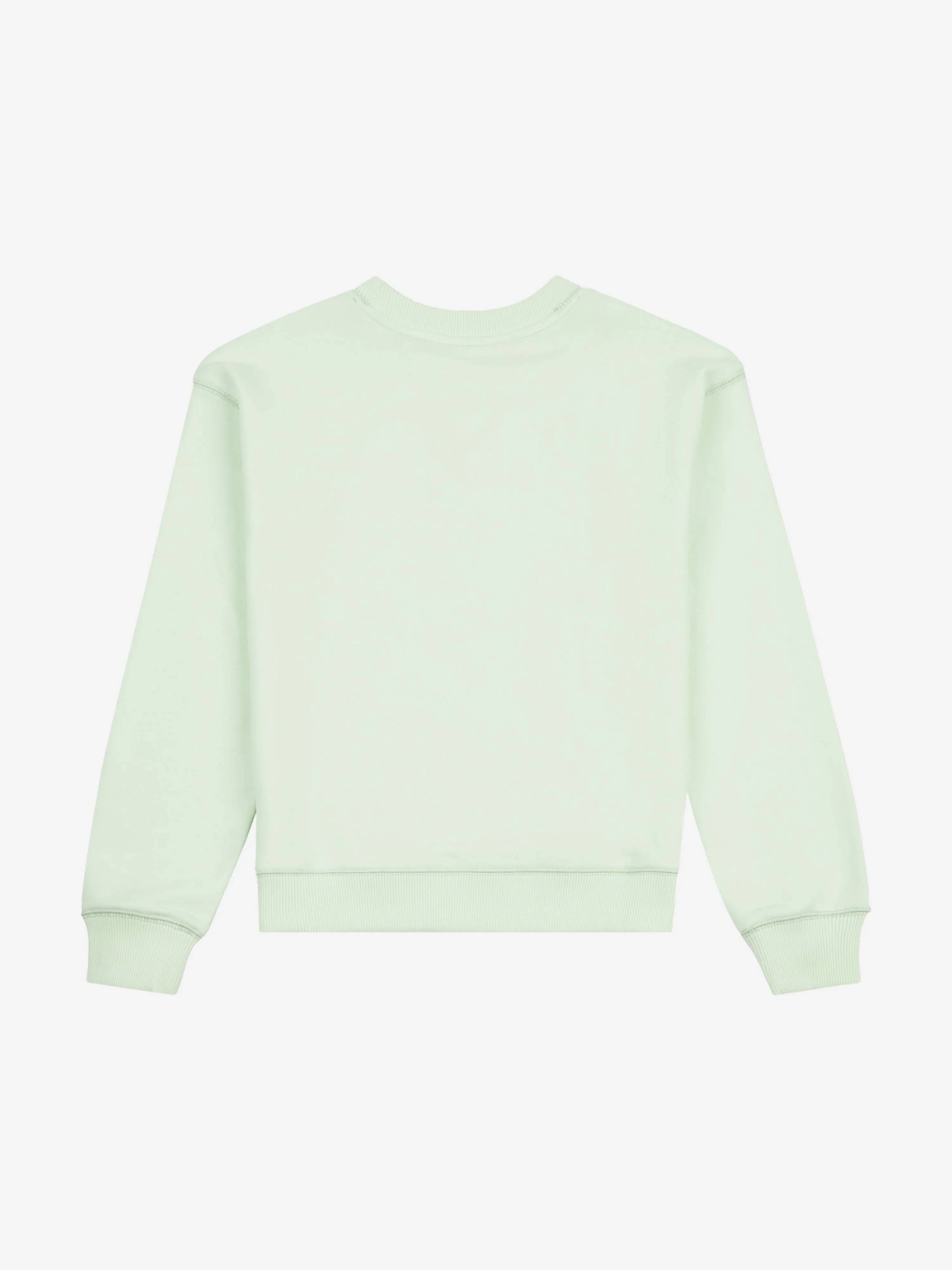 New Balance Girls French Terry Small Logo Sweatshirt in Green