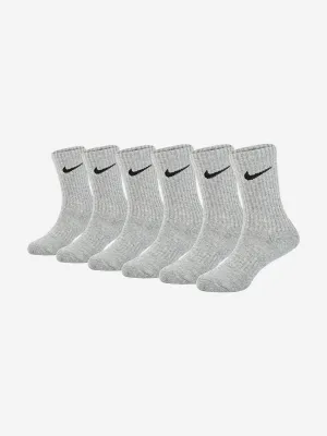 Nike Kids Performance Socks Set in Grey