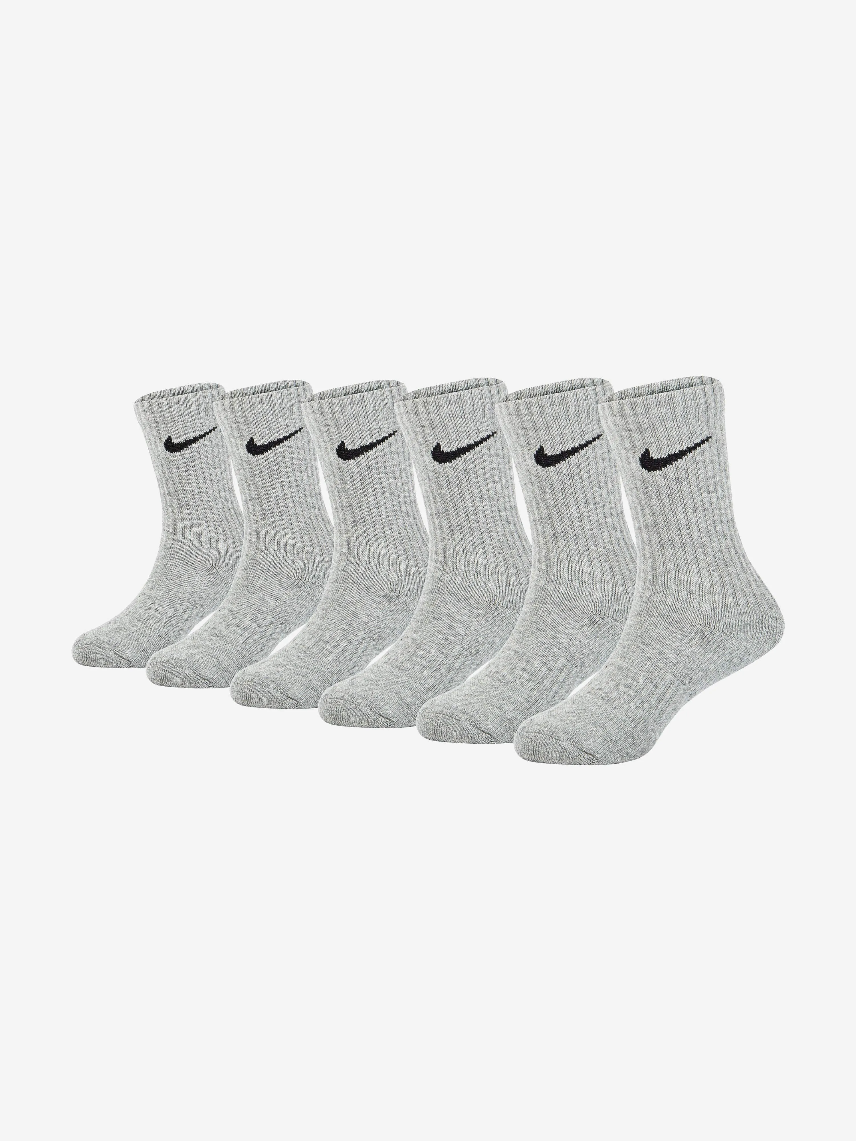 Nike Kids Performance Socks Set in Grey