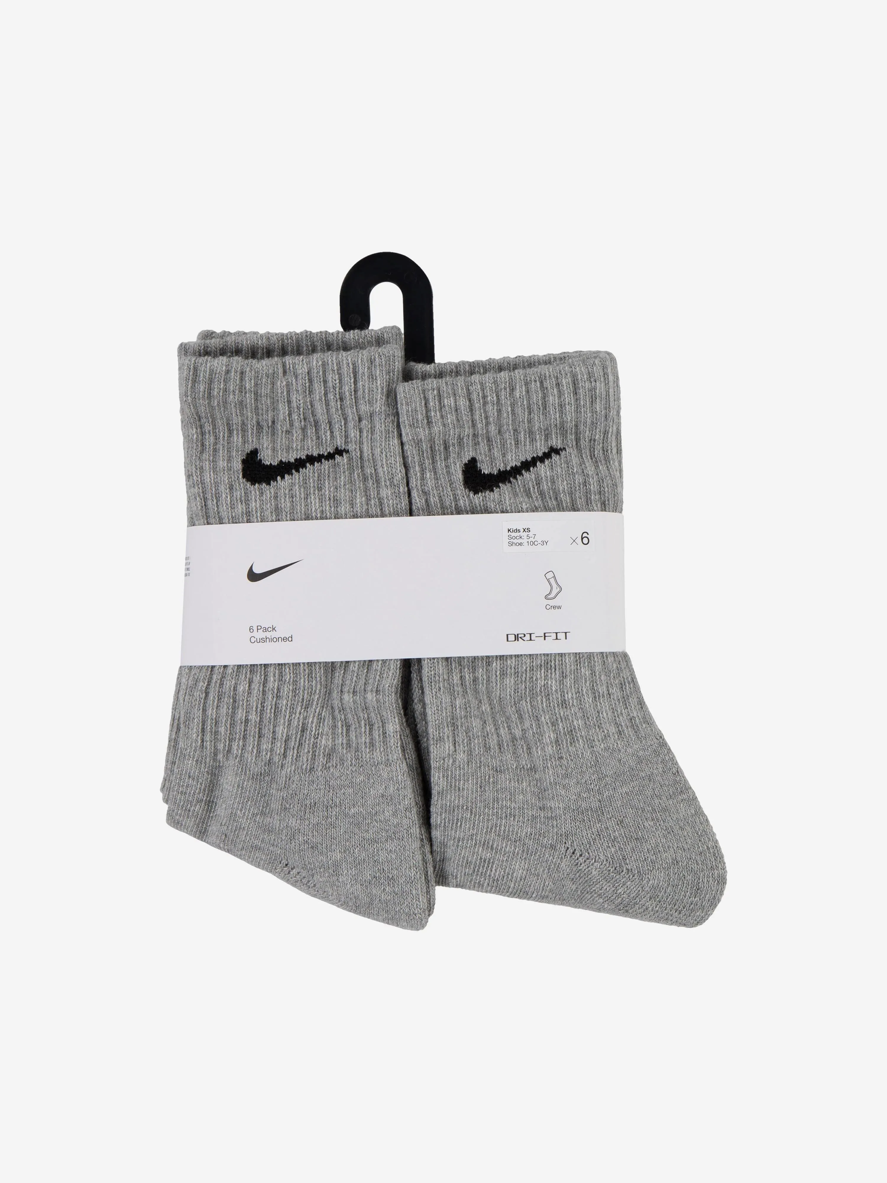 Nike Kids Performance Socks Set in Grey