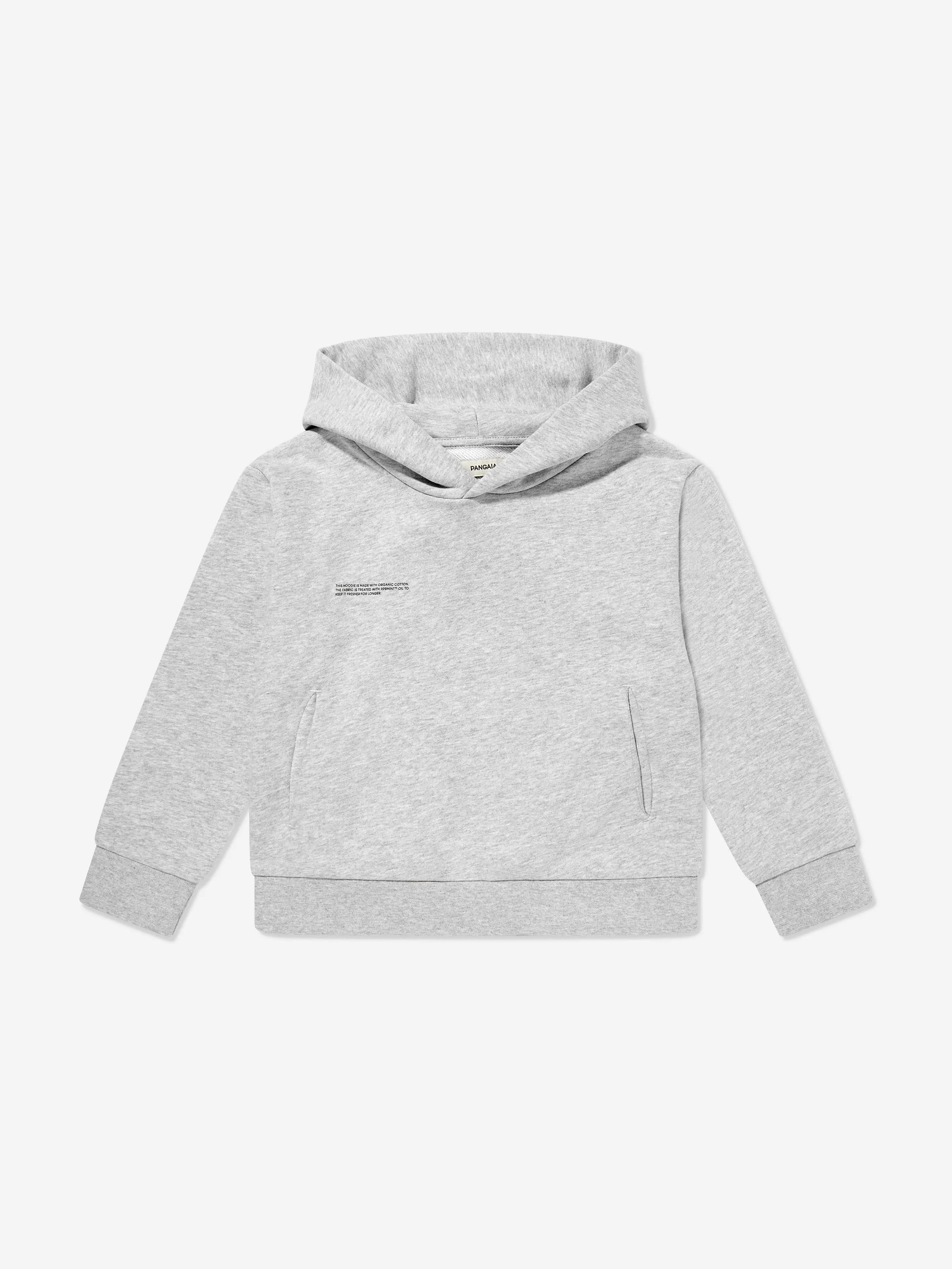 PANGAIA Kids 365 Midweight Hoodie in Grey