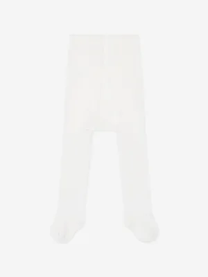 Paz Rodriguez Baby Girls Cotton Tights in White