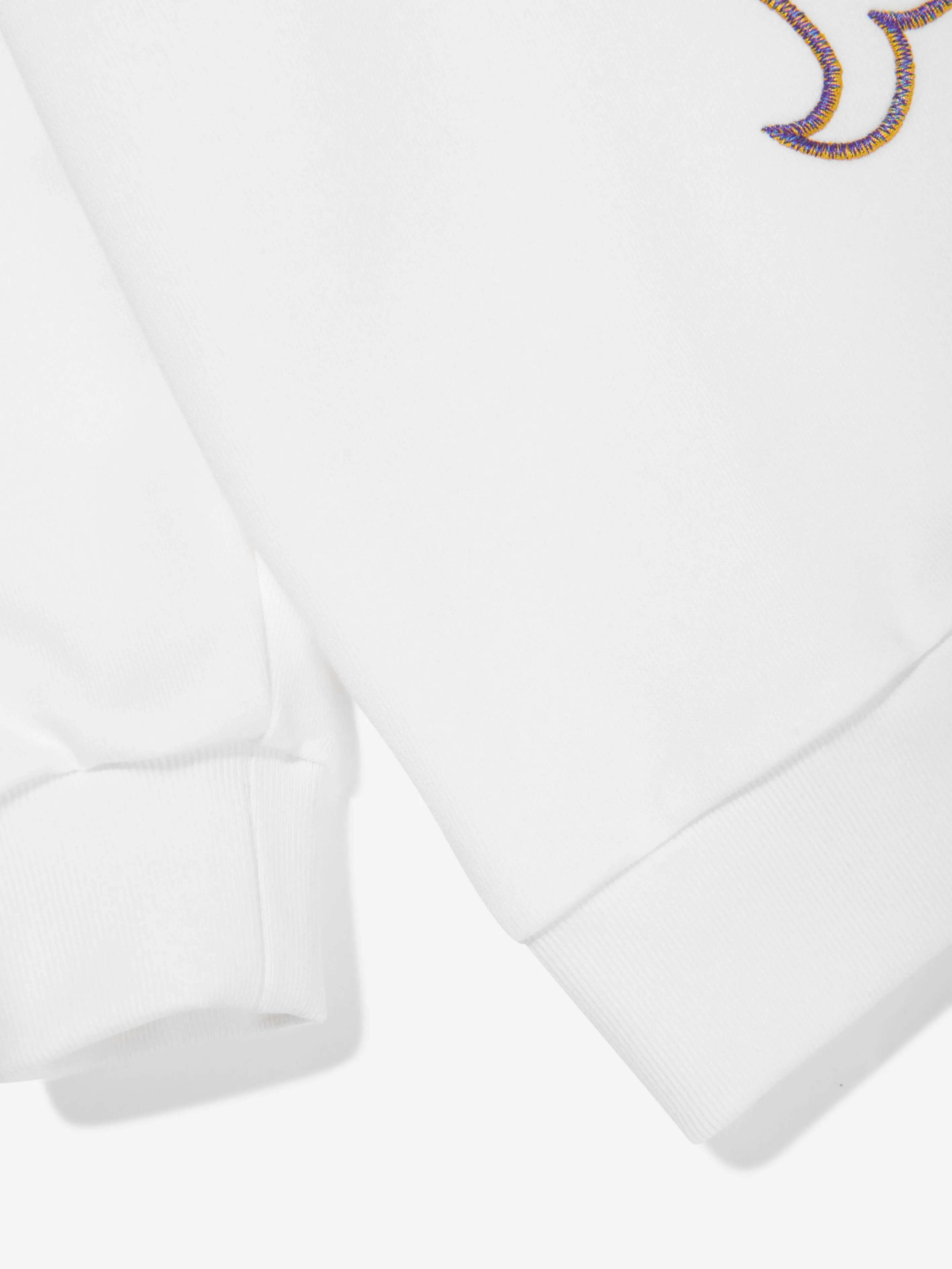Pucci Girls Logo Hoodie in Ivory