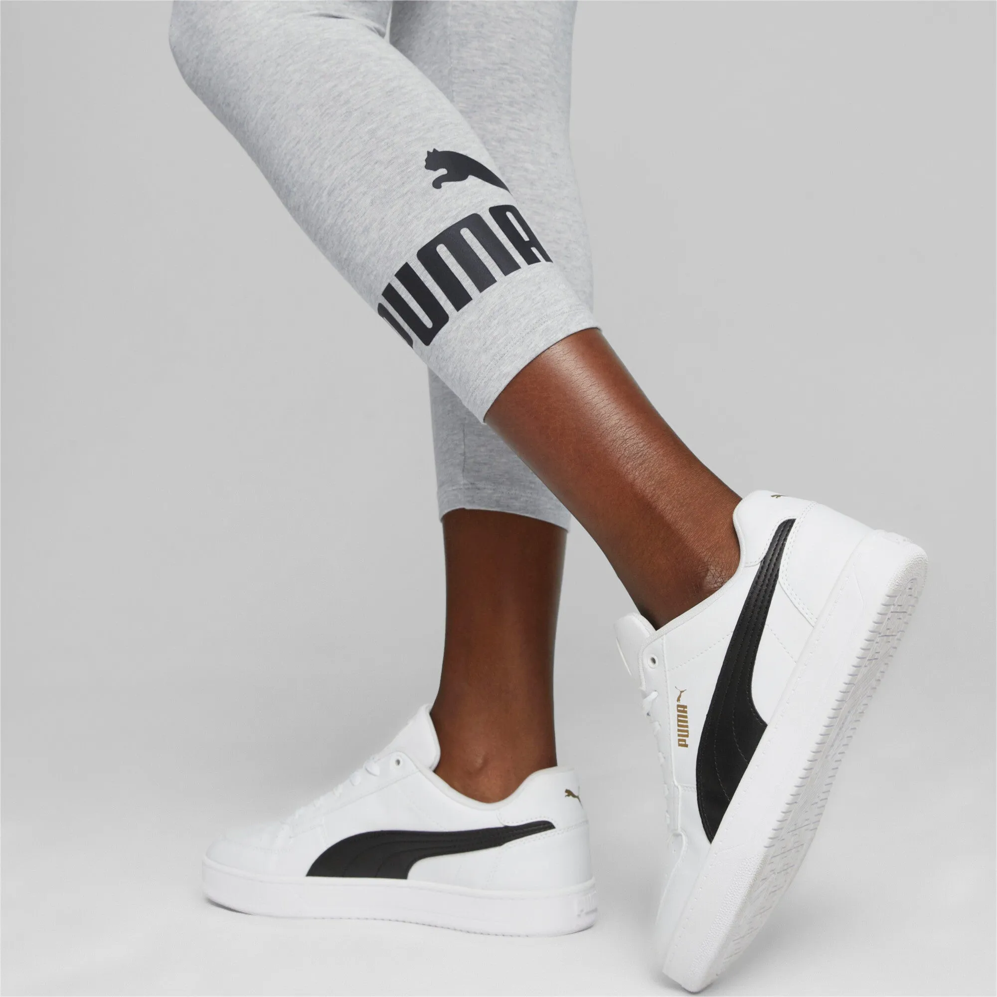 PUMA Women's Essentials 3/4 Logo Leggings