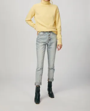 Pure Cashmere Sweater In Margarine