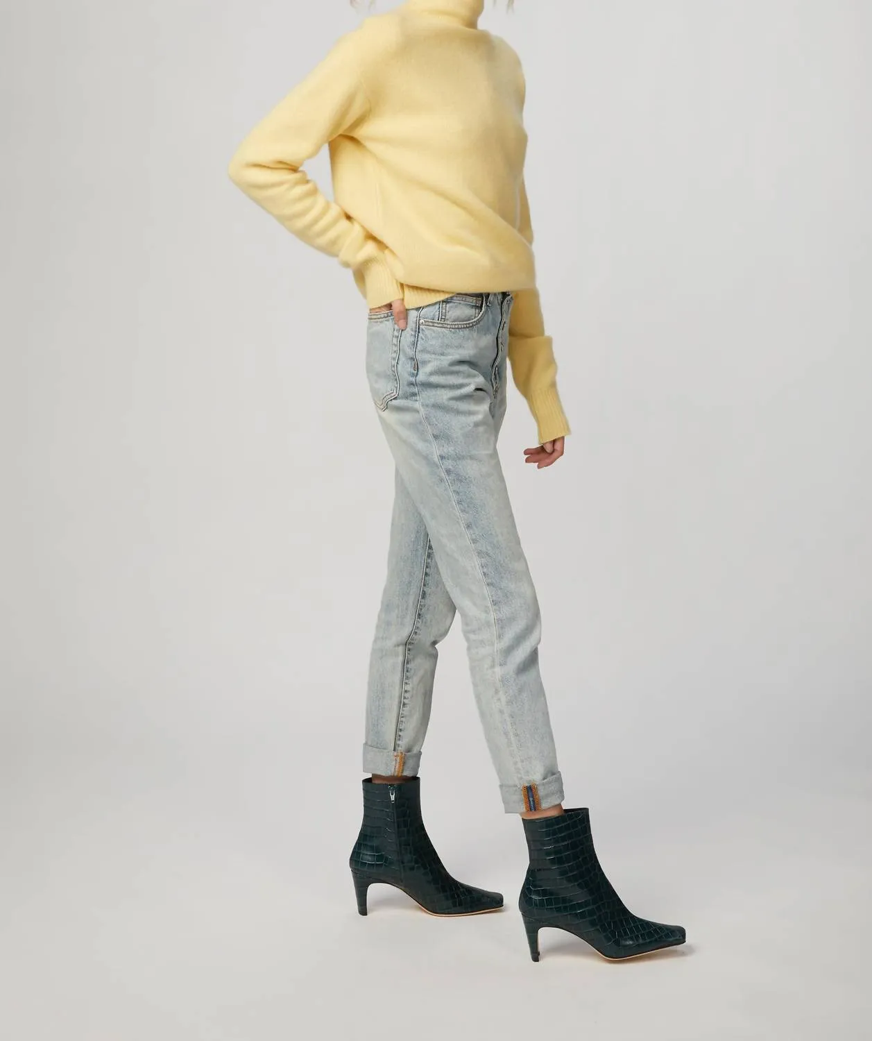 Pure Cashmere Sweater In Margarine