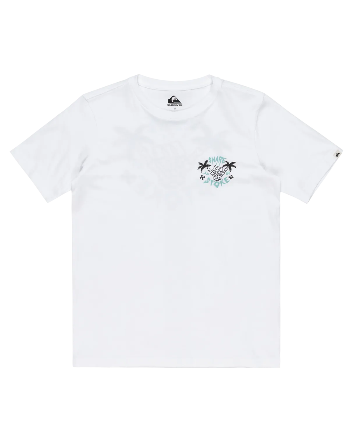 Quiksilver Clothing Boys Share The Stoke T-Shirt in White