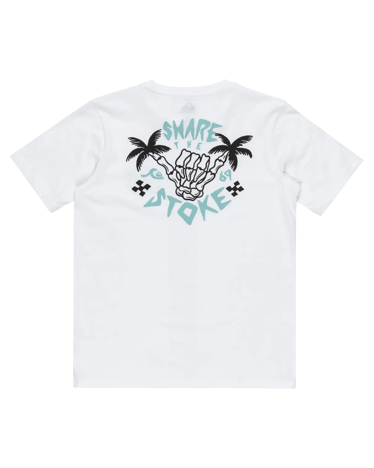 Quiksilver Clothing Boys Share The Stoke T-Shirt in White