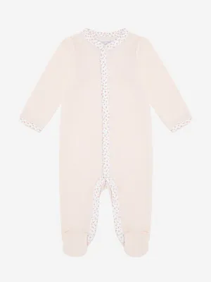 Ralph Lauren Baby Girls Cotton Babygrow in Pink