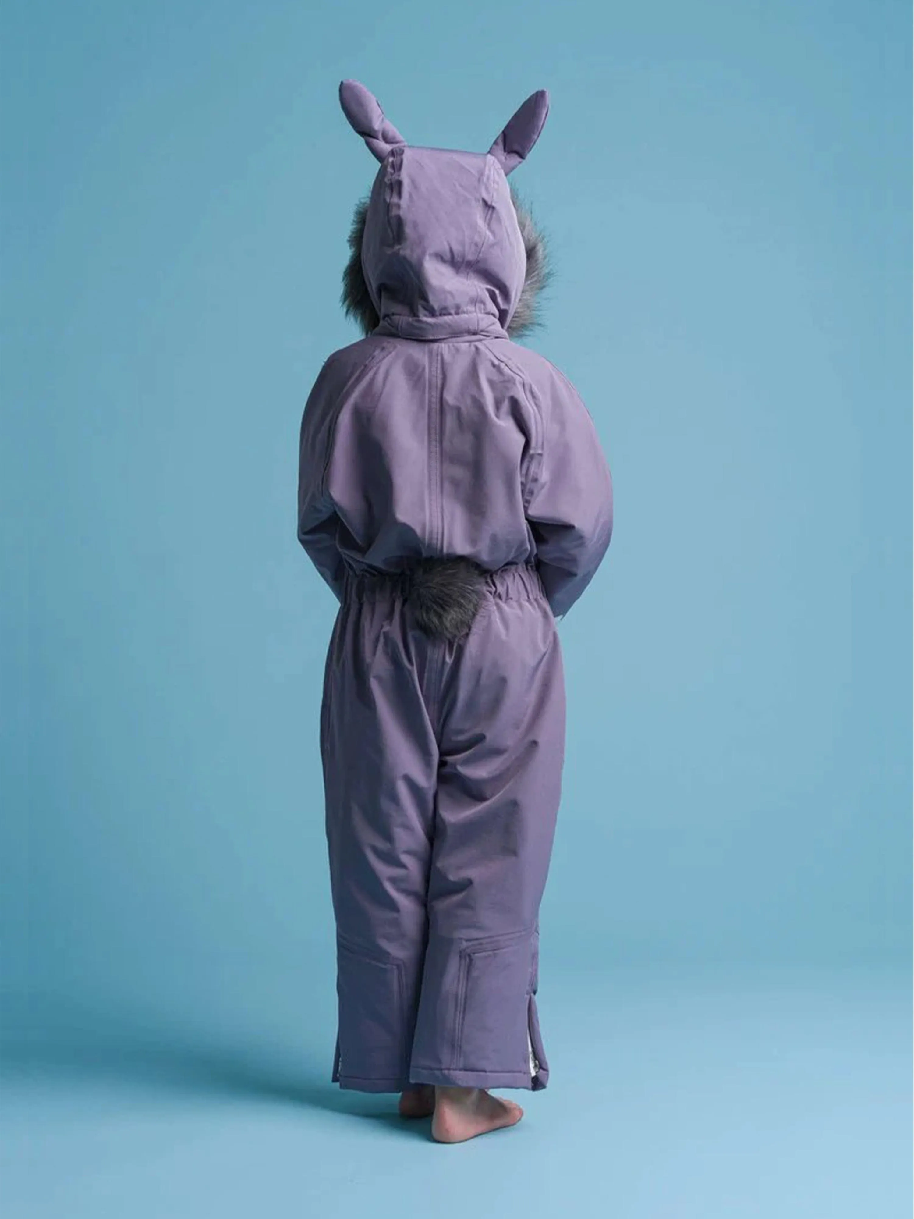 Roarsome Girls Hop The Bunny Snowsuit in Purple