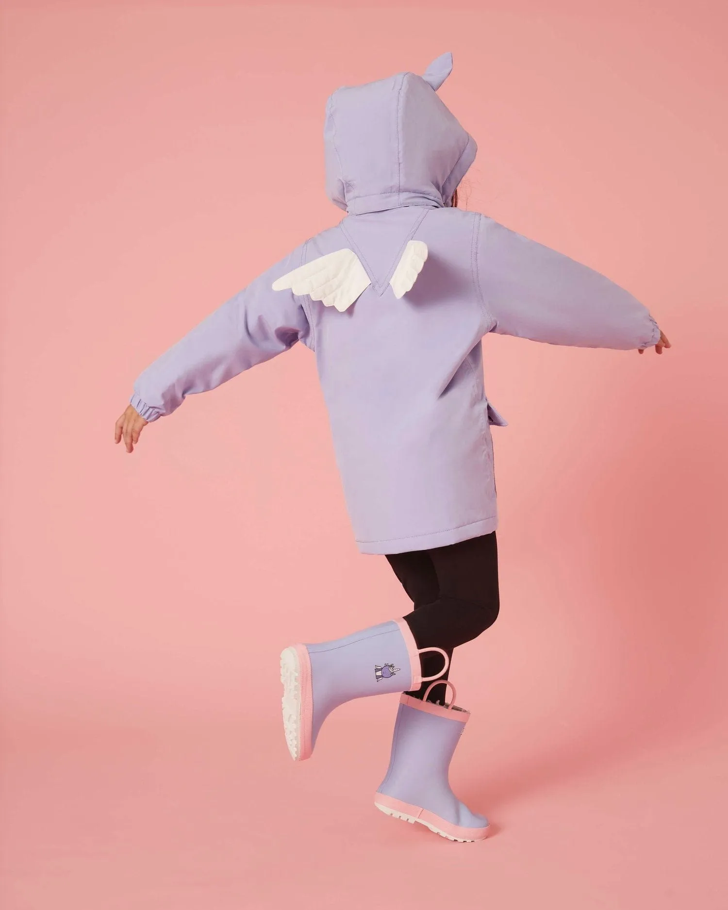 Roarsome Girls Sparkle The Unicorn Puddlesuit in Purple