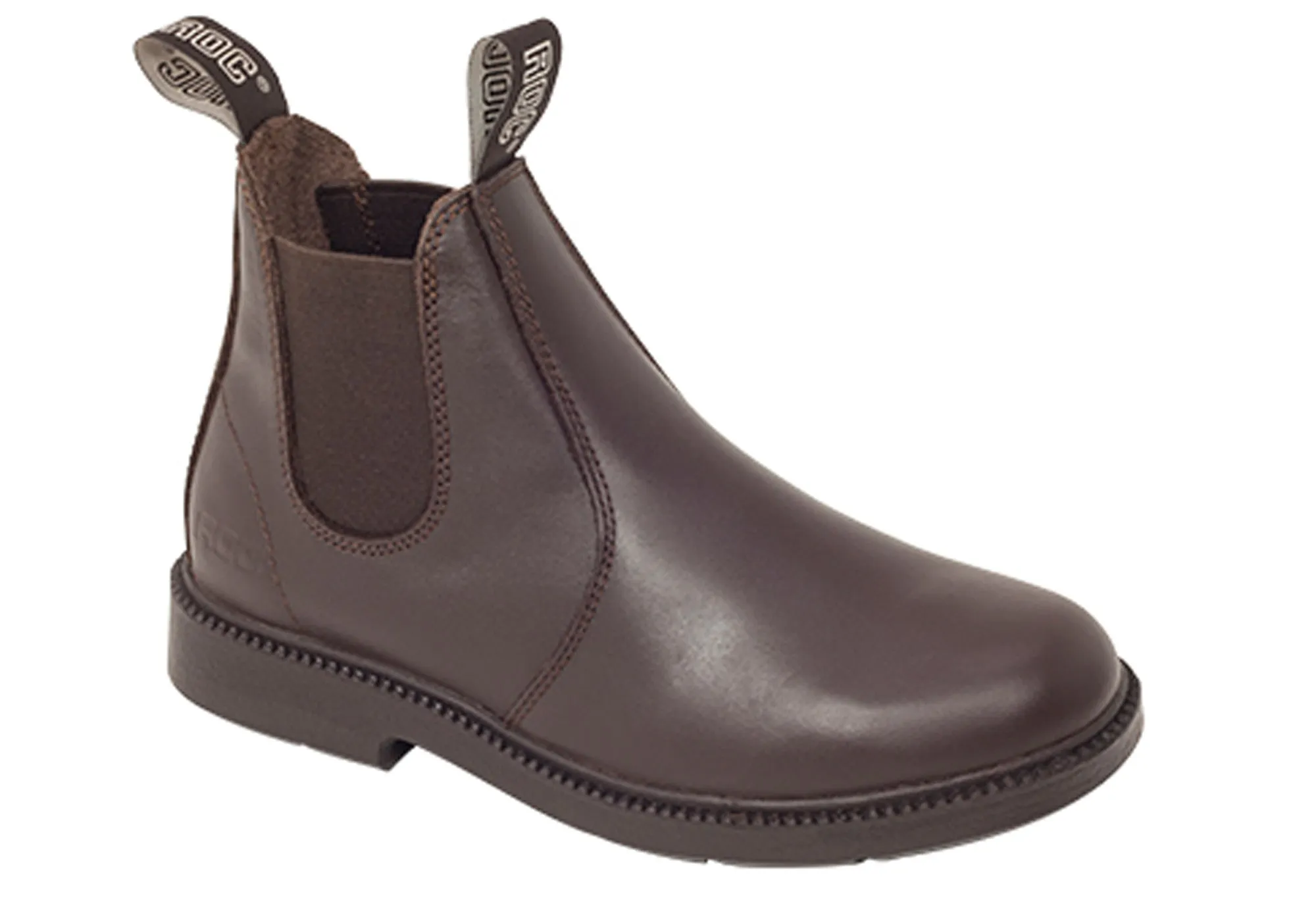 Roc Jeepers Junior Kids Comfortable Pull On Leather Boots Roc Shoes