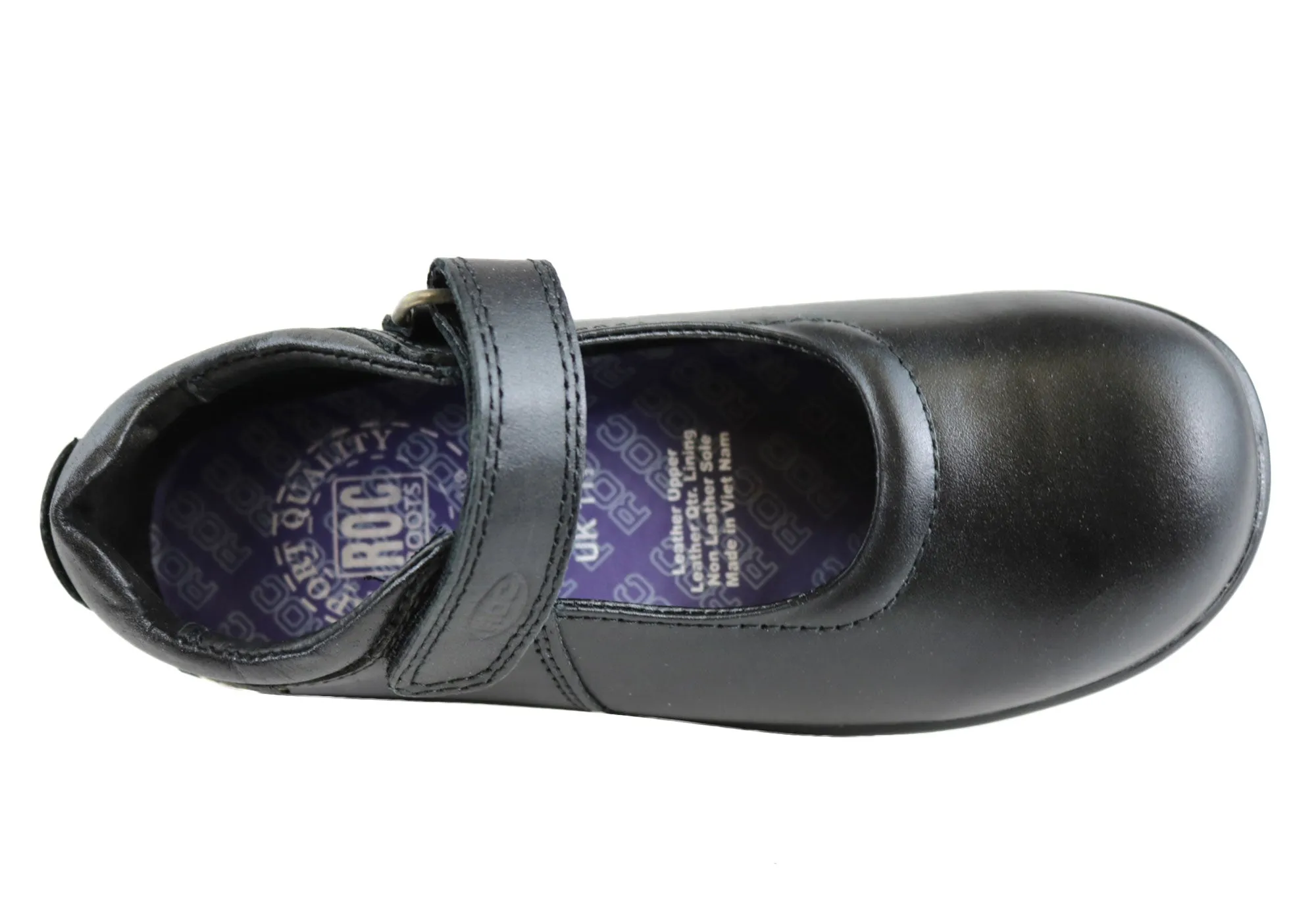 Roc Juliette Junior Girls Comfortable Leather Mary Jane School Shoes Roc Shoes