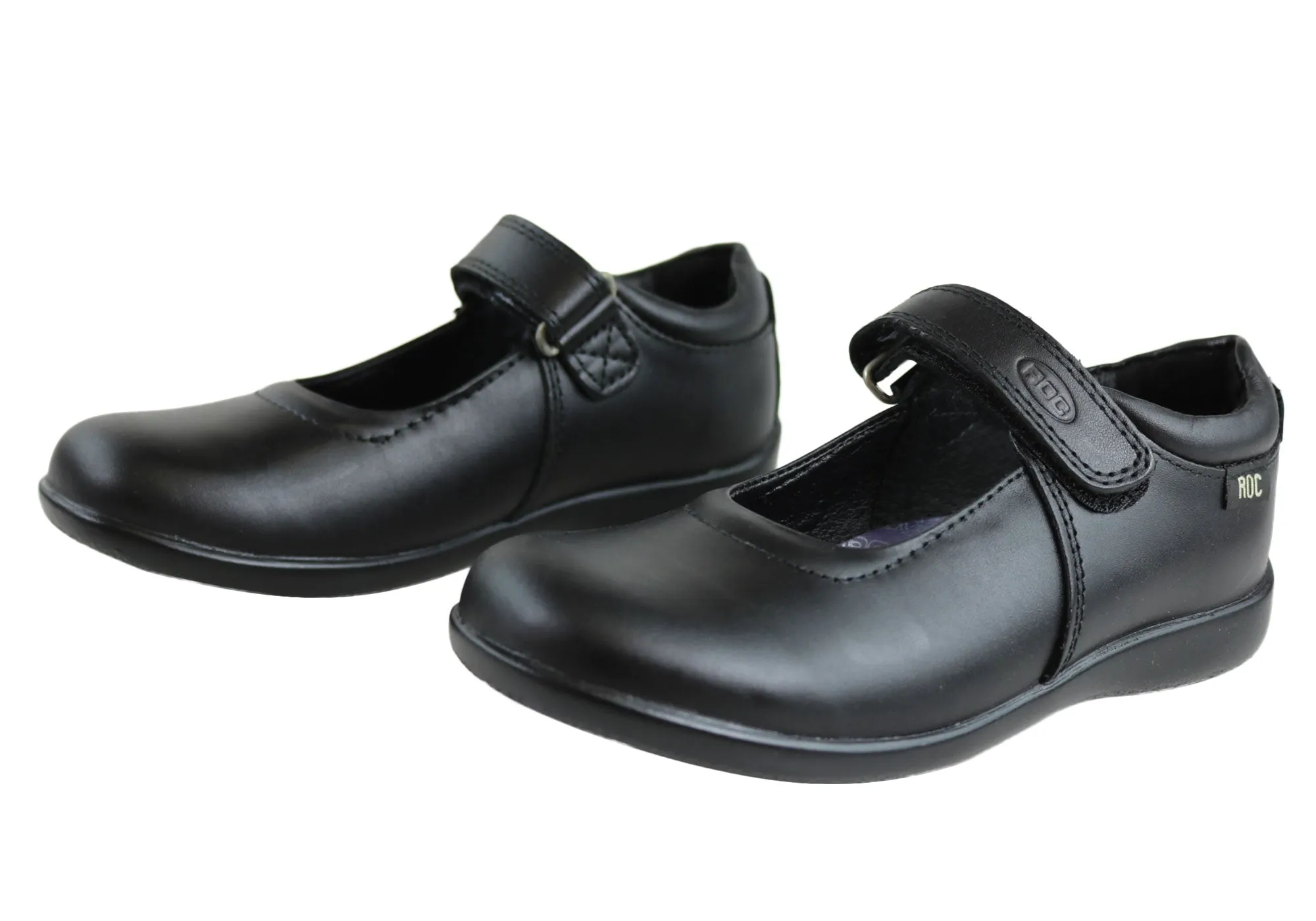 Roc Juliette Junior Girls Comfortable Leather Mary Jane School Shoes Roc Shoes