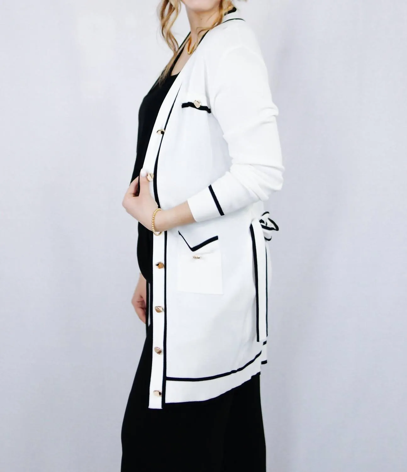 Rose Cardigan In Off White