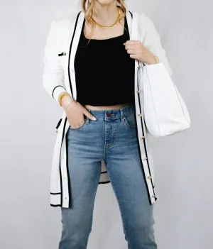 Rose Cardigan In Off White
