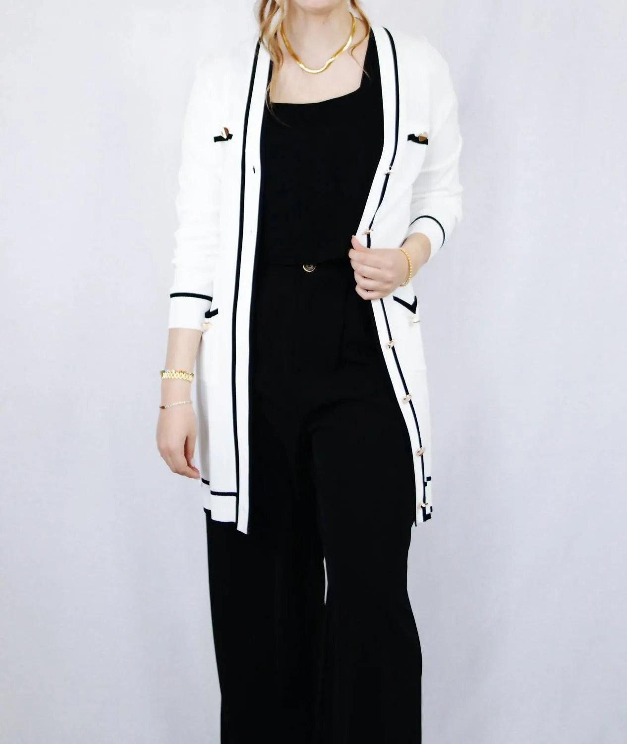 Rose Cardigan In Off White