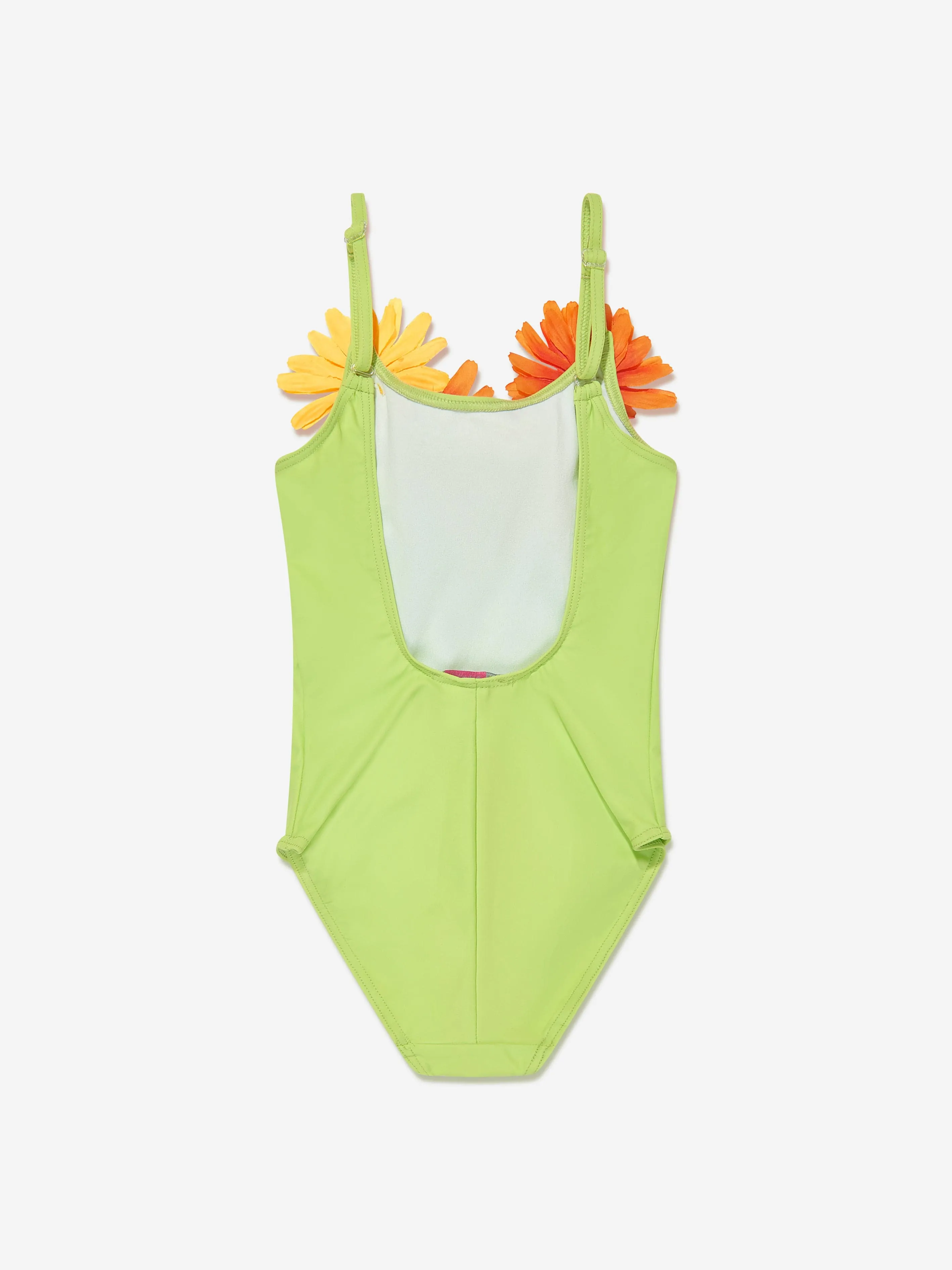 Selini Action Girl Flower Swimsuit in Green