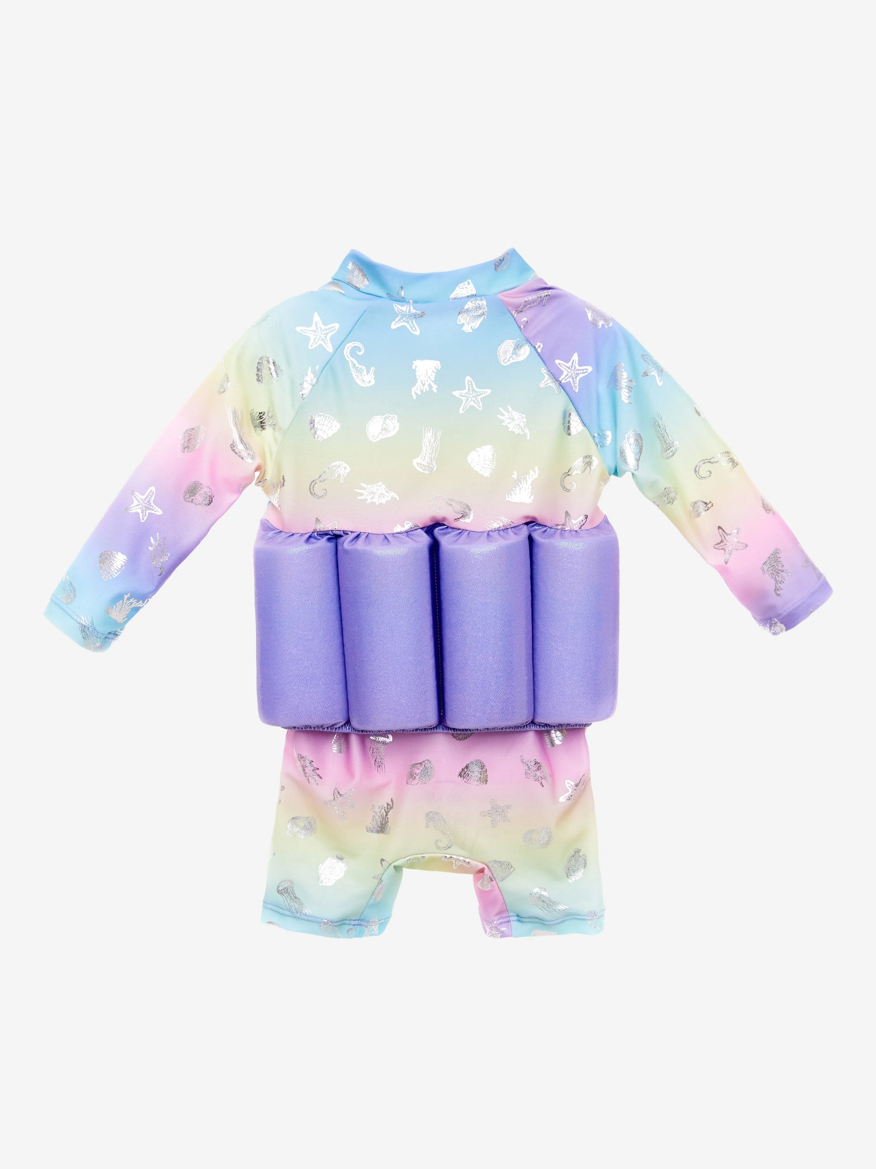 Soli Swim Baby Girls Float Suit in Multicolour (UPF50 )