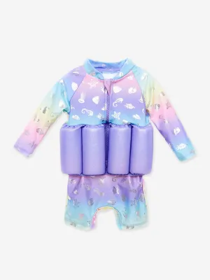 Soli Swim Baby Girls Float Suit in Multicolour (UPF50 )