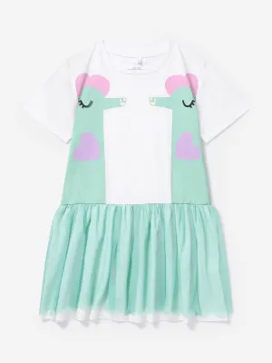 Stella McCartney Baby Girls Seahorses Jersey Dress in Ivory