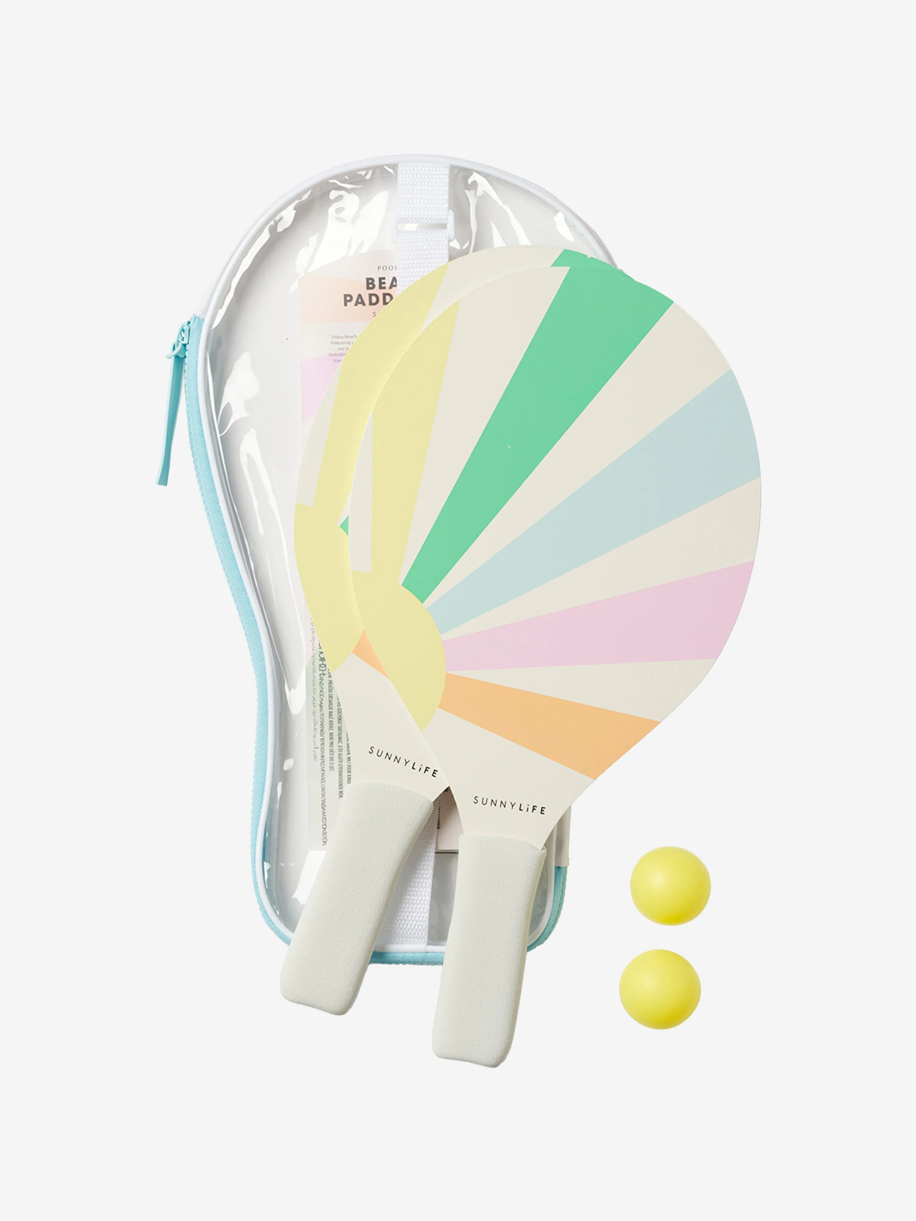 Sunnylife Kids Pool Side Beach Paddle Set in Multicolour (39cm)