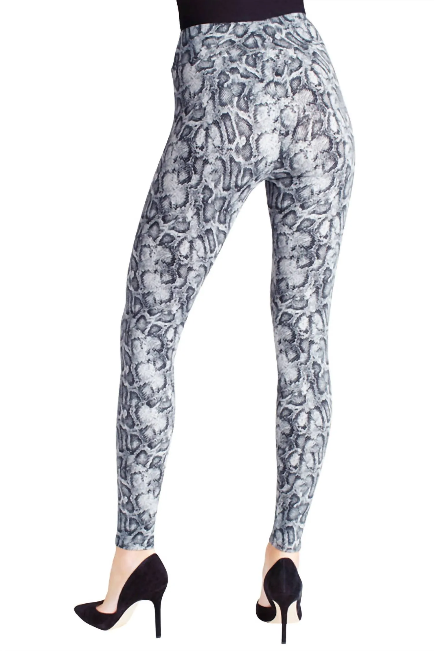 Textured Leggings In Snake