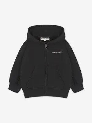The Couture Club Kids Raw Seam Members Only Zip Up in Black