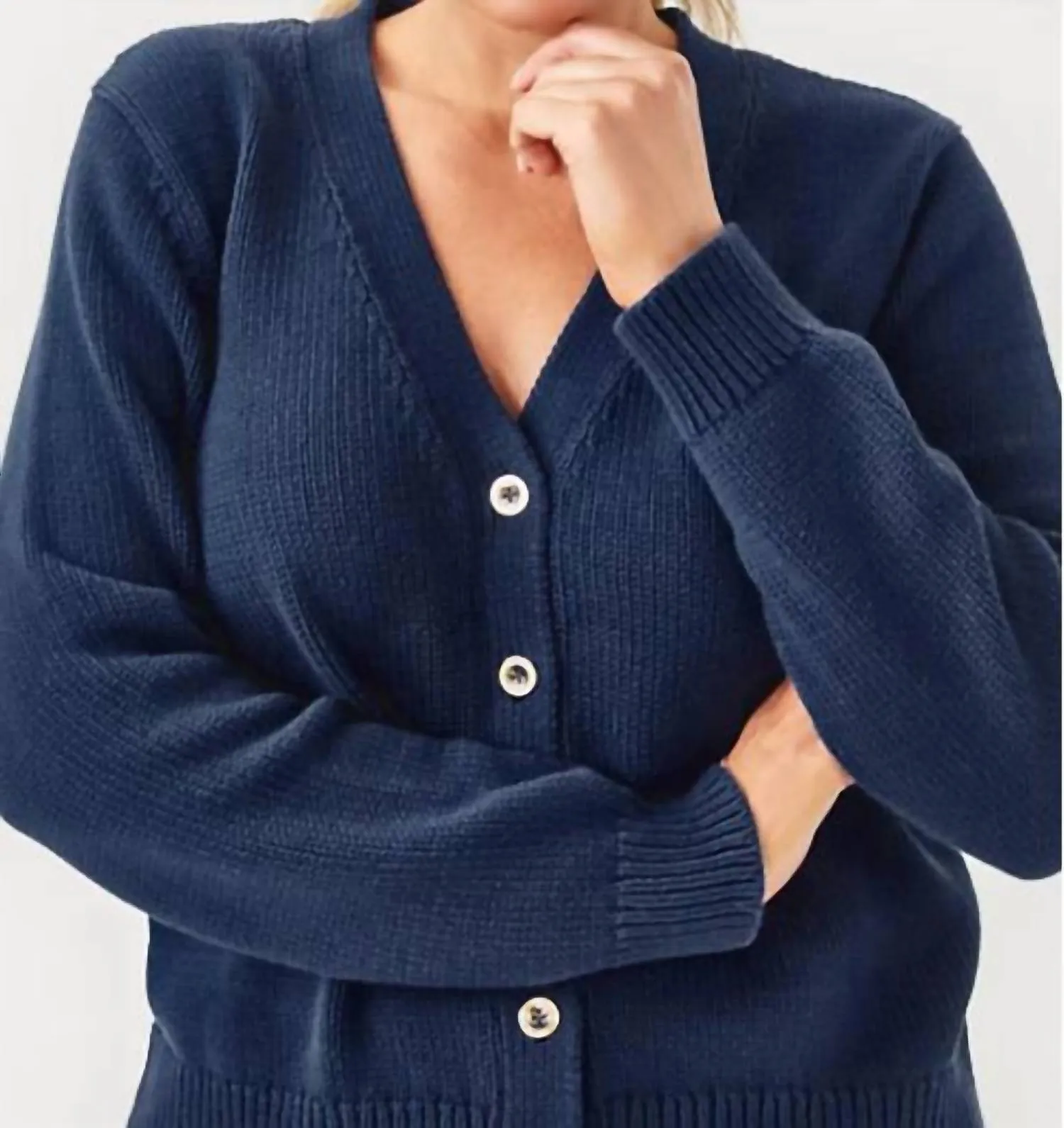 Tippery Cardigan In Low Tide Navy