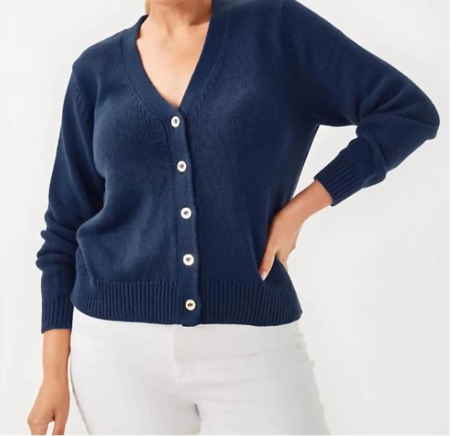 Tippery Cardigan In Low Tide Navy
