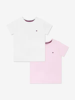Tommy Hilfiger Girls 2 Pack T-Shirt Set in Pink