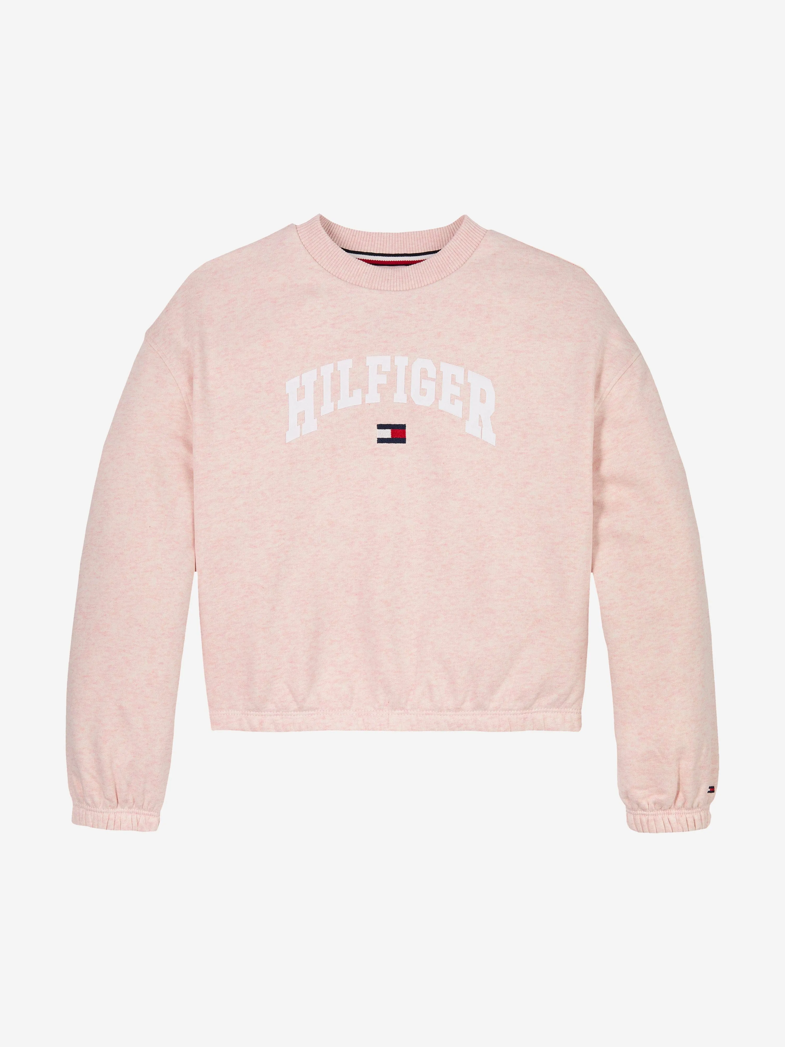 Tommy Hilfiger Girls Varsity Sweatshirt in Pink