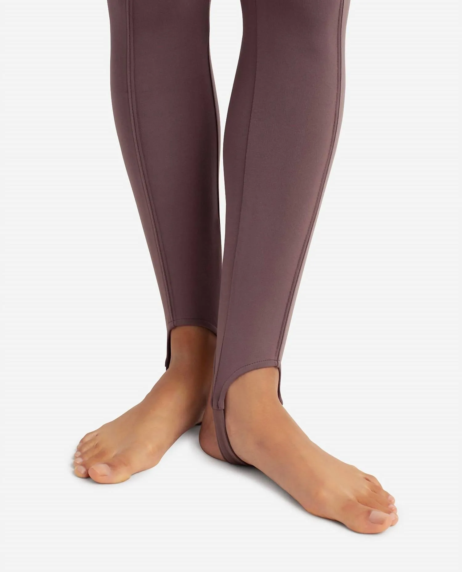 Truffle Stirrup Leggings In Plum Truffle