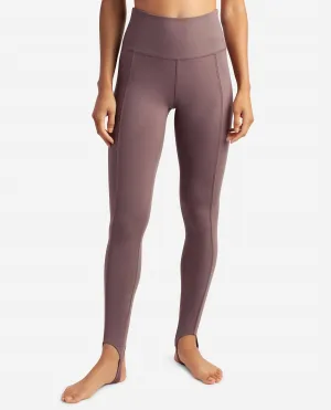 Truffle Stirrup Leggings In Plum Truffle