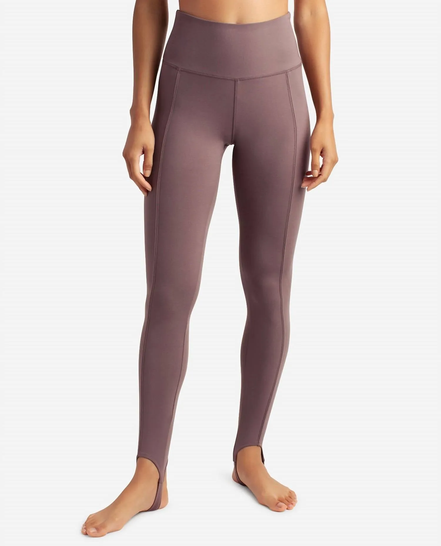 Truffle Stirrup Leggings In Plum Truffle