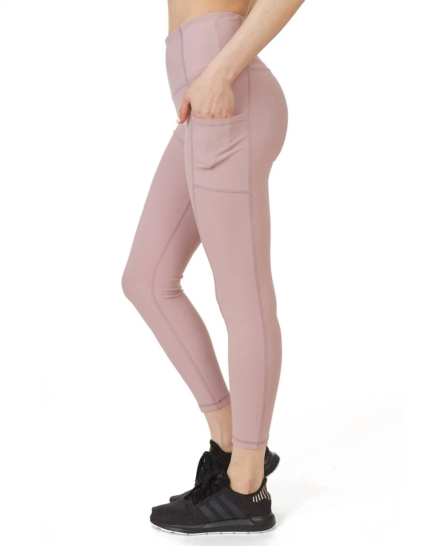 Vanessa Ankle Legging With Pockets In Pink