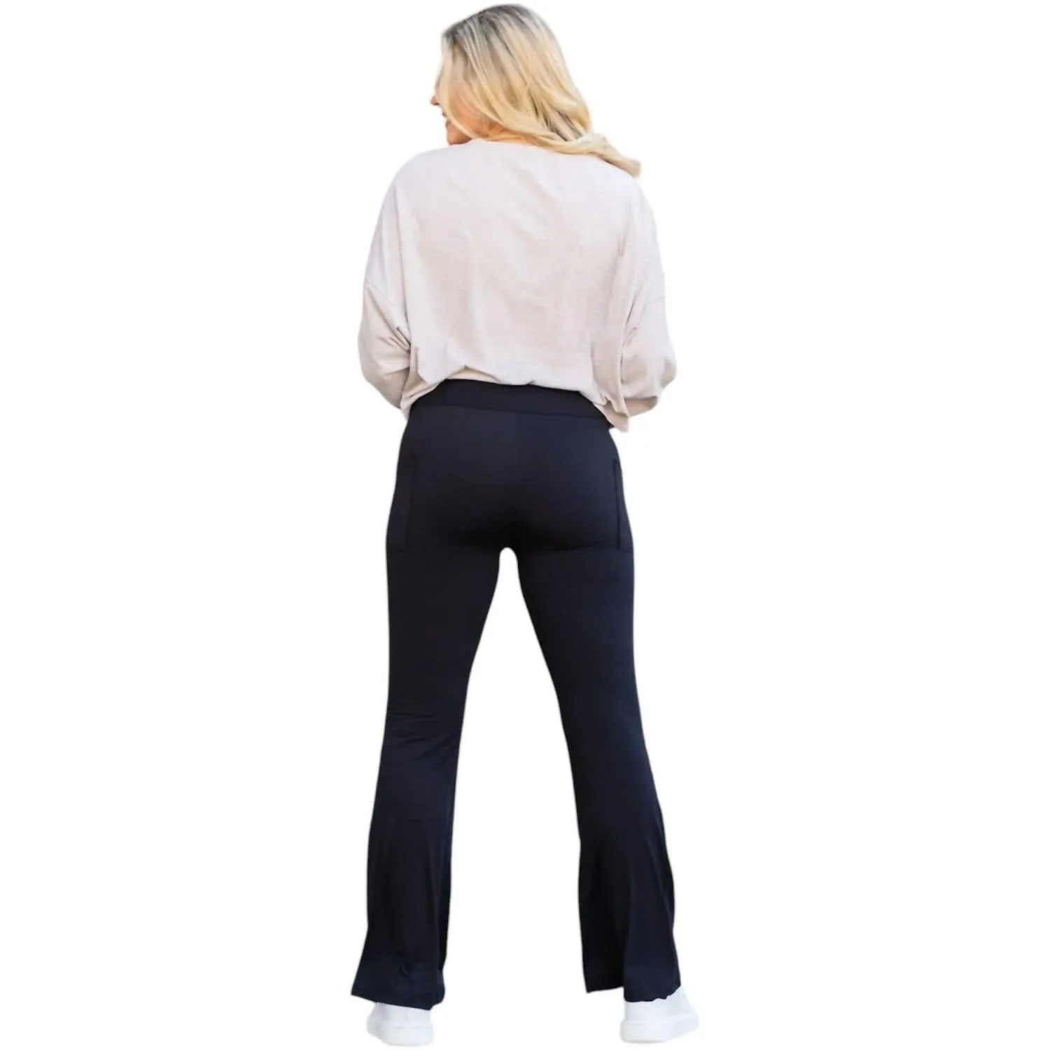 Vanessa Bootcut Leggings In Black