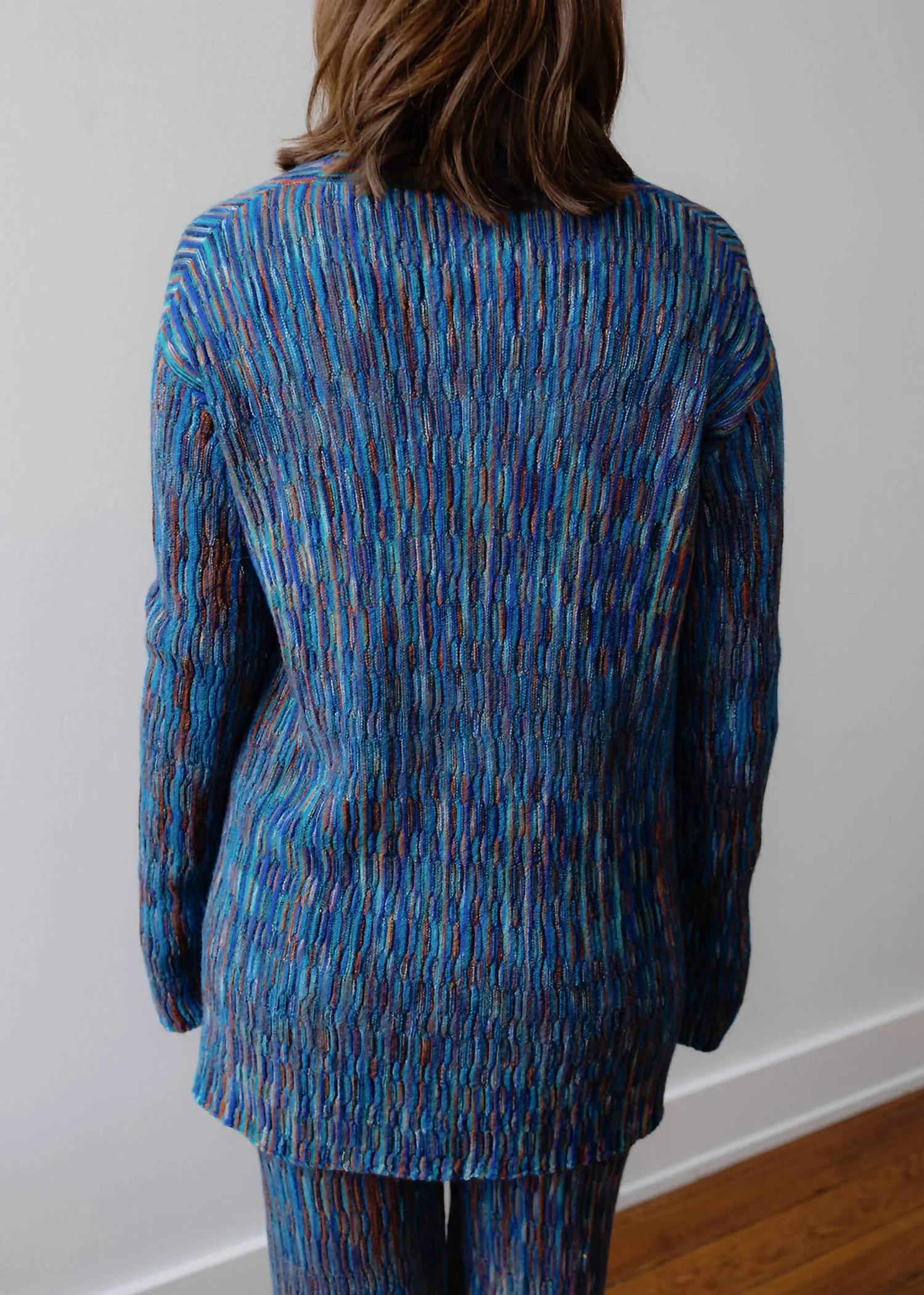 Vega Cardigan In Multi Blue