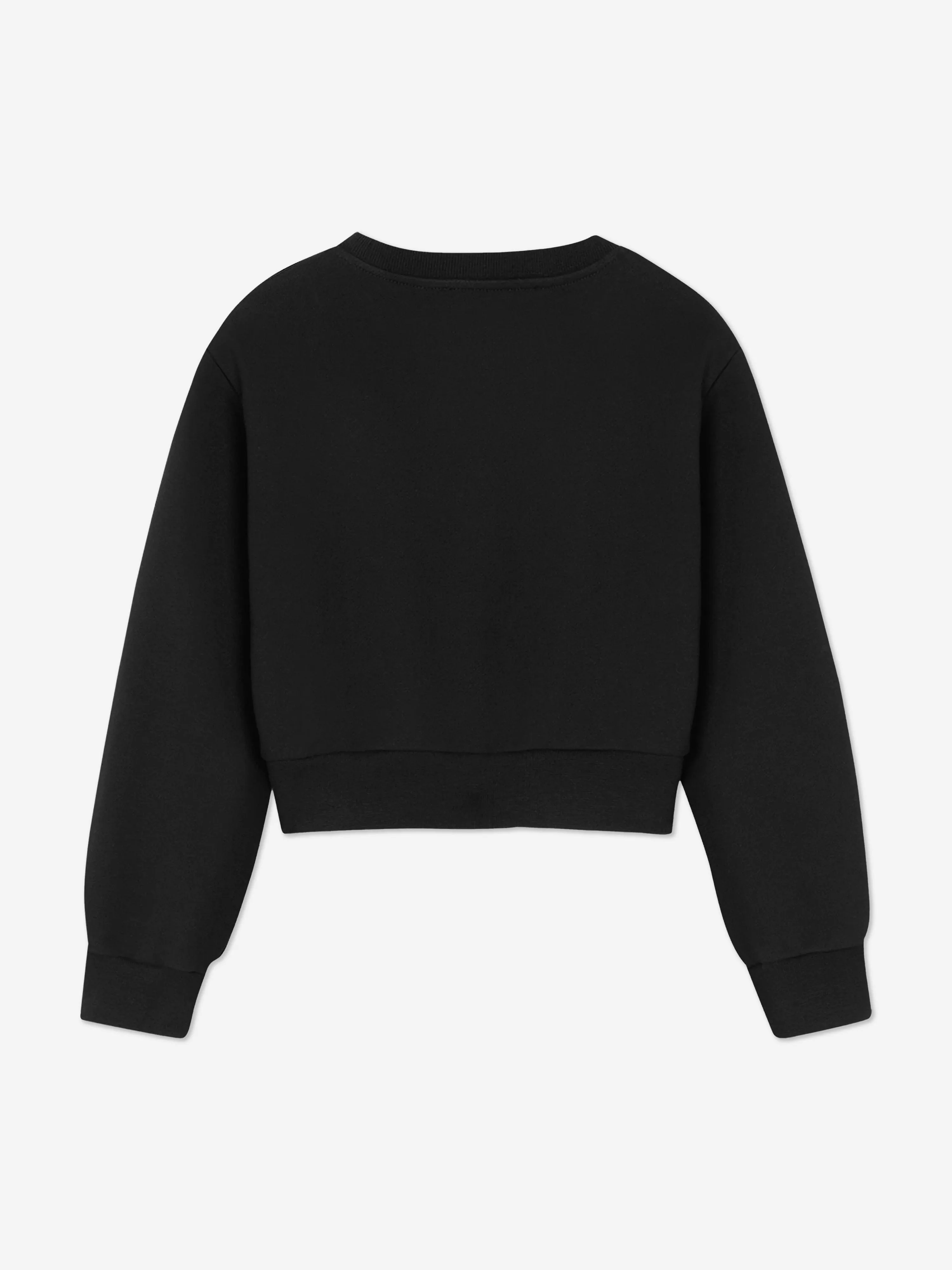 Versace Girls Diamante Logo Sweatshirt in Black