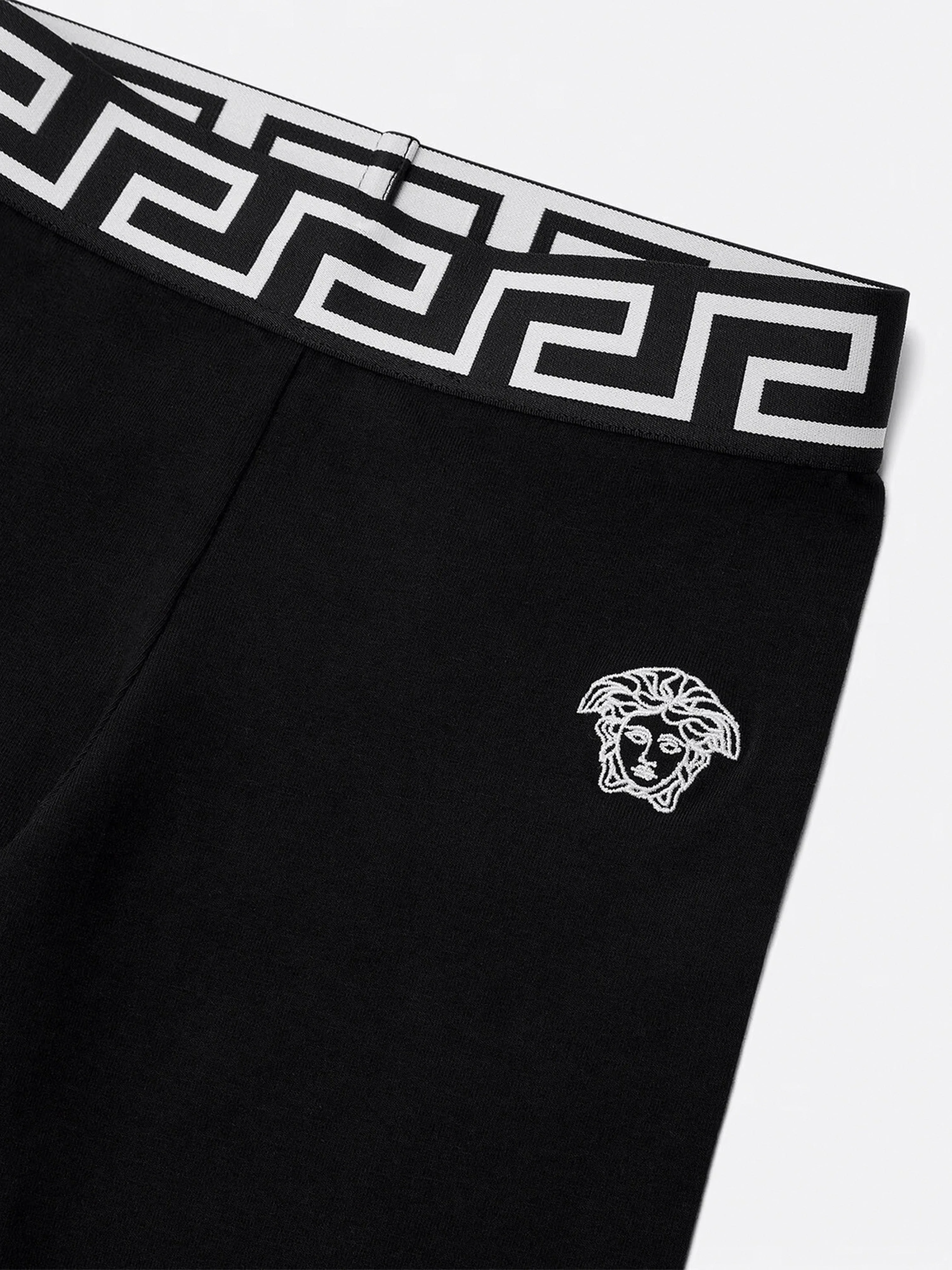 Versace Girls Medusa Logo Leggings in Black