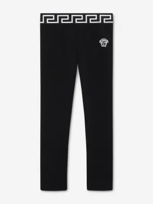 Versace Girls Medusa Logo Leggings in Black